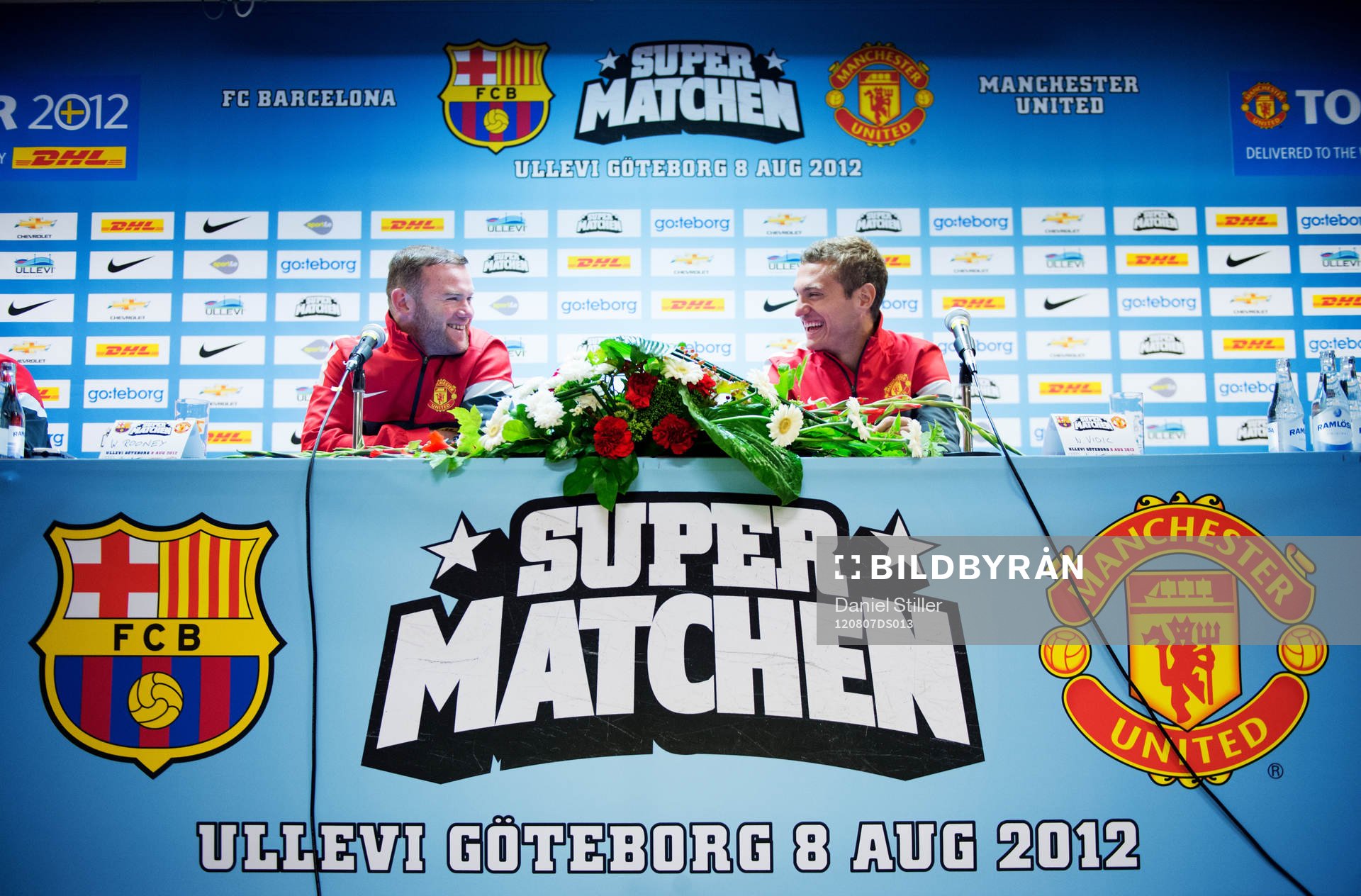 Wayne Rooney, Nemanja Vidic, Manchester United, garvar på