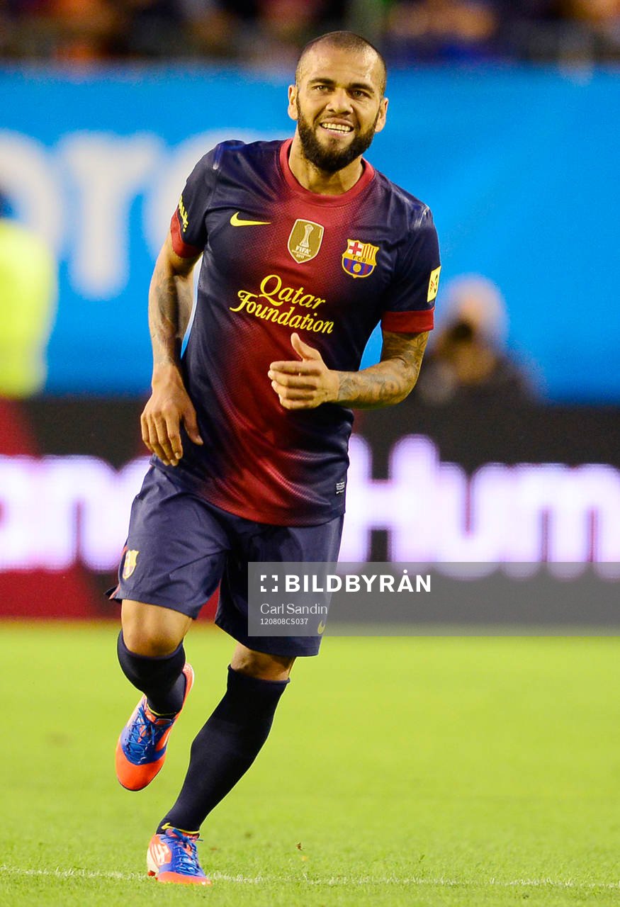 Dani Alves, Barcelona, jubel