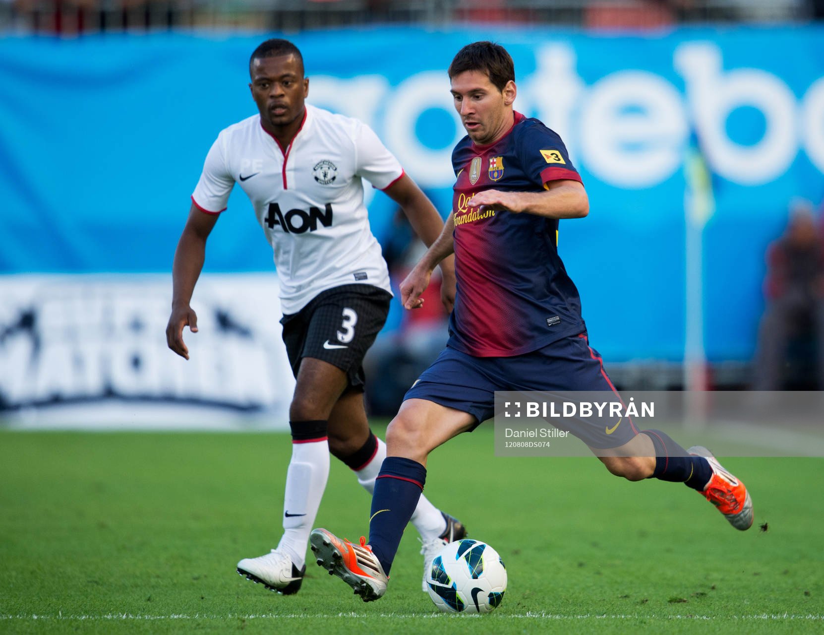 Lionel Messi, Barcelona, Patrice Evra, Manchester United