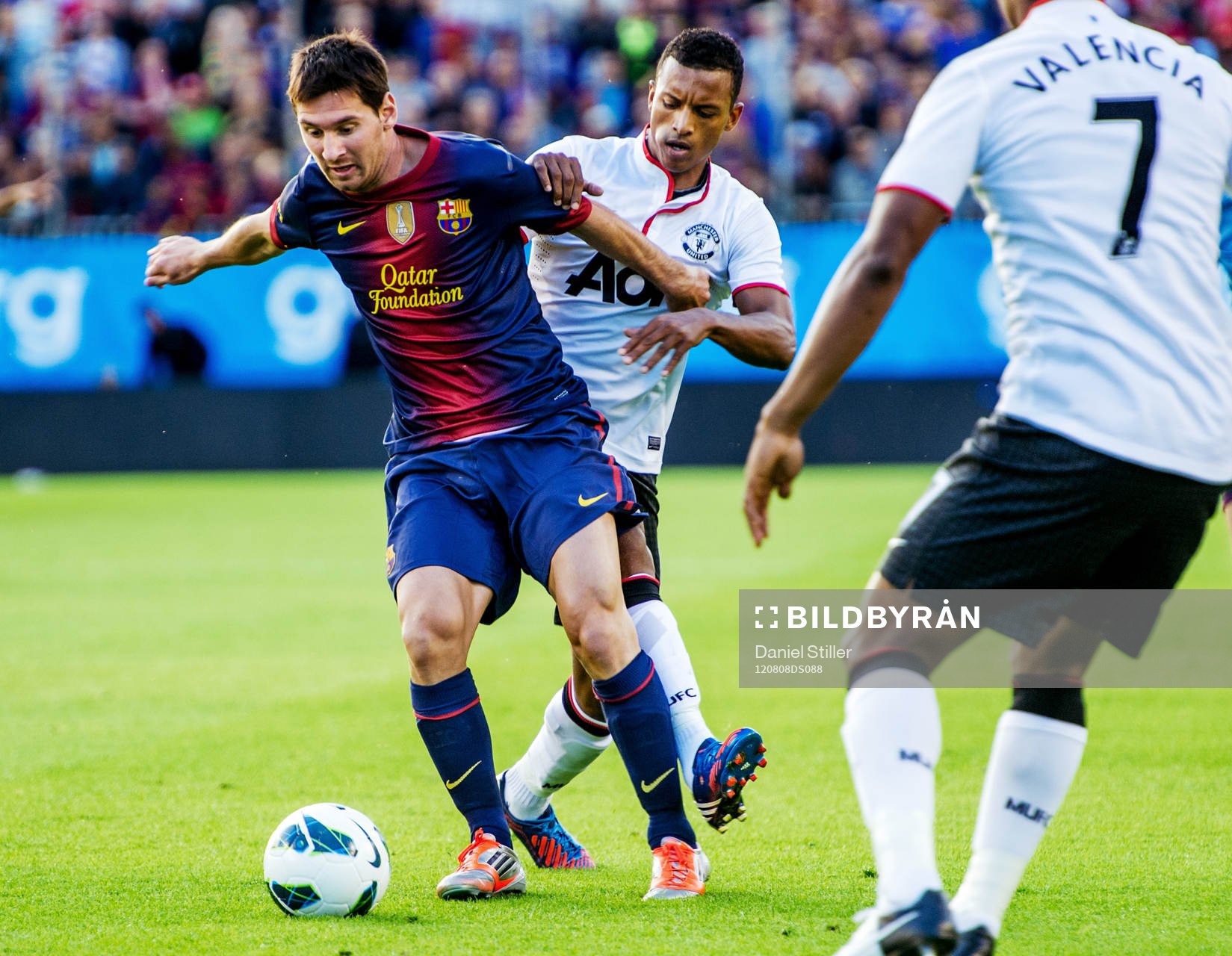 Lionel Messi, Barcelona, Antonio Valencia, Manchester United