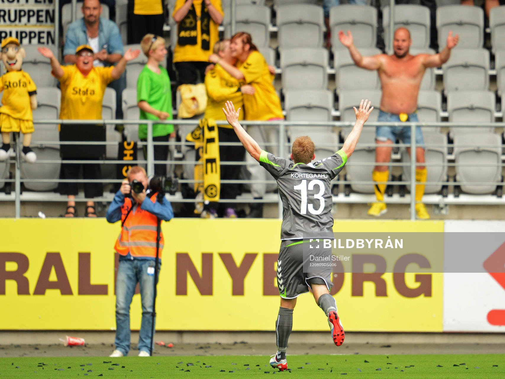  Thomas Kortegaard, Horsens, glädje, jubel efter 2-3.