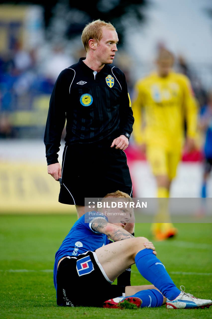 Per Melin, domare, Gudjón Baldvinsson, Halmstad