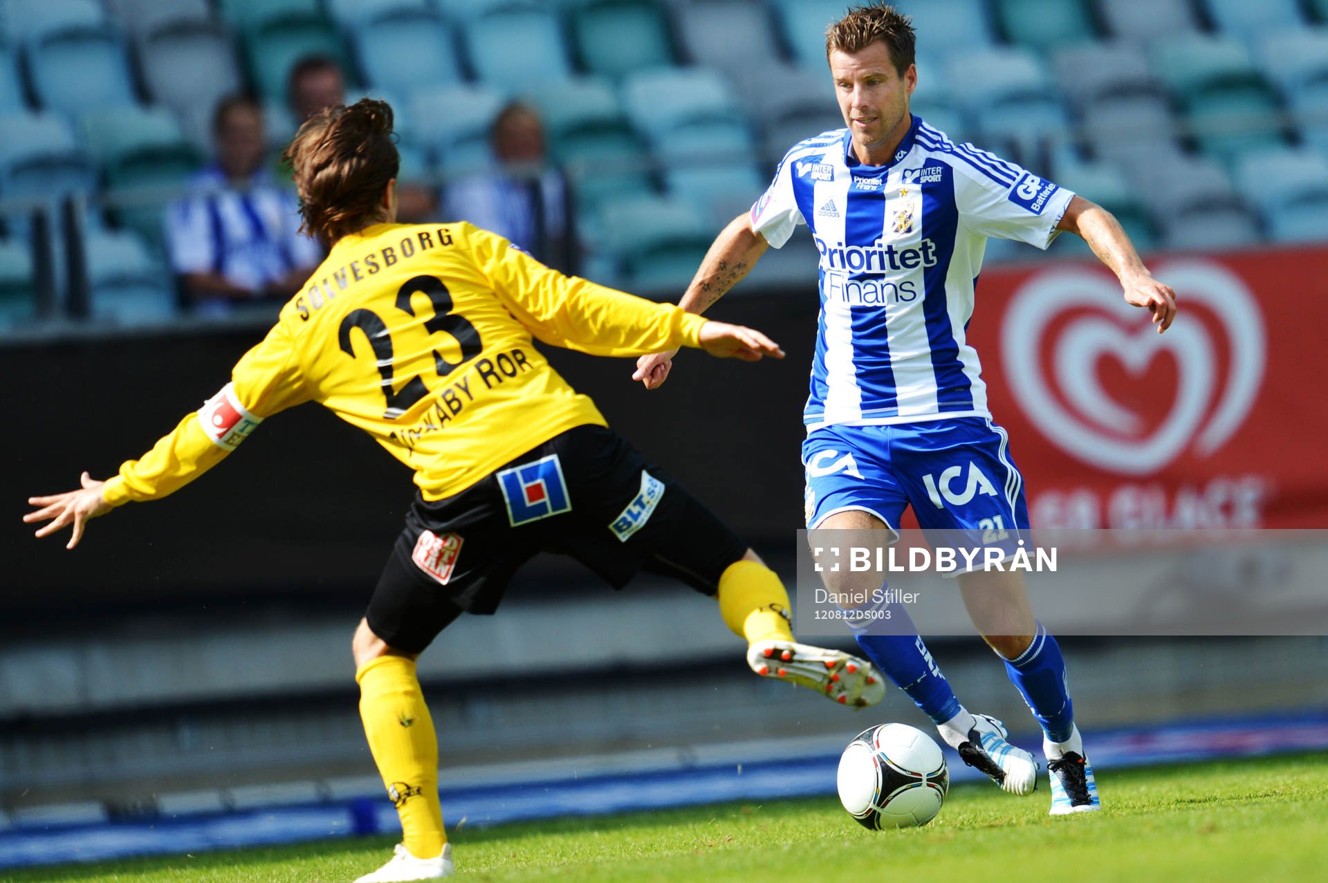 Pontus Farnerud, Göteborg mot Andreas Blomqvist, Mjällby