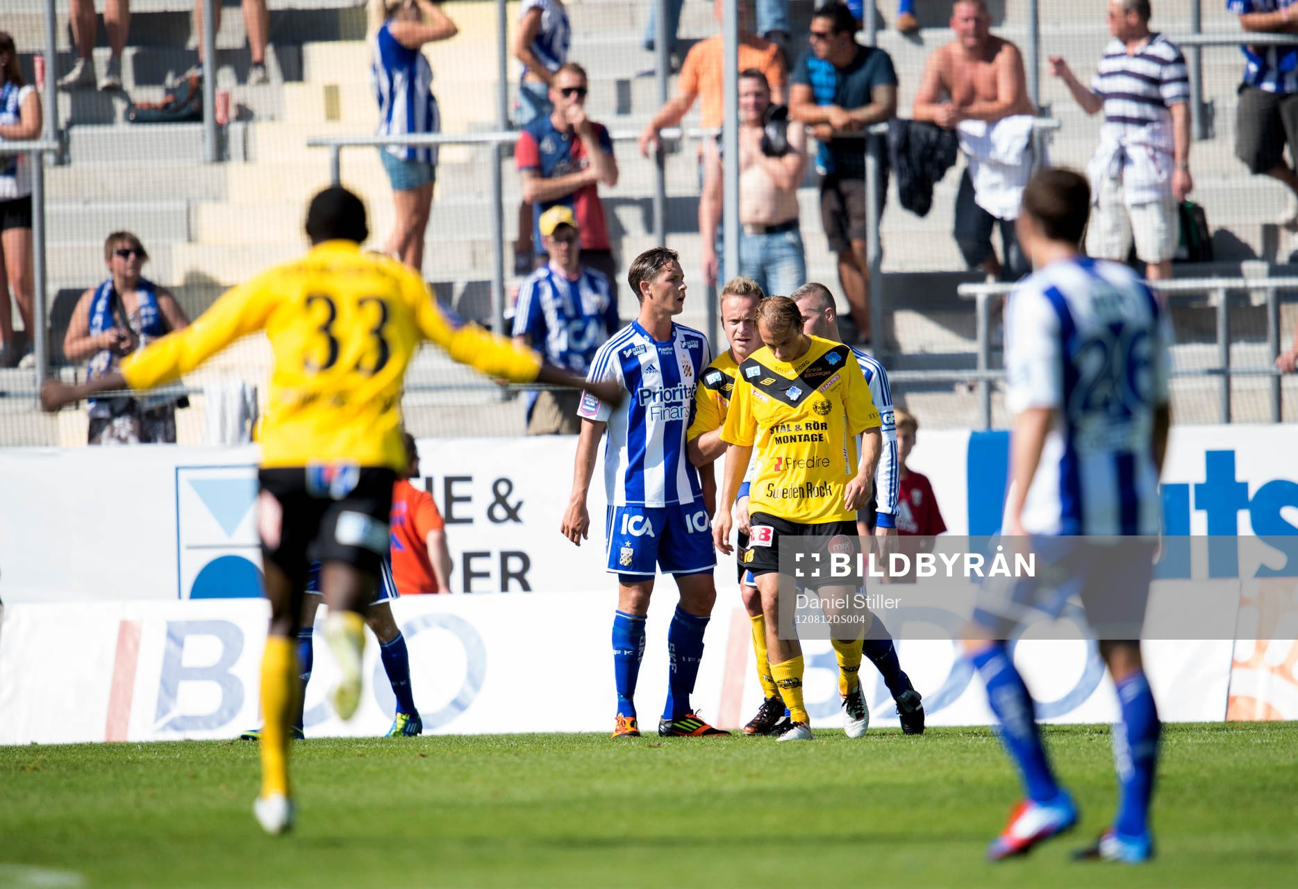 Pär Ericsson, Mjällby, gör 1-1 men jublar inte