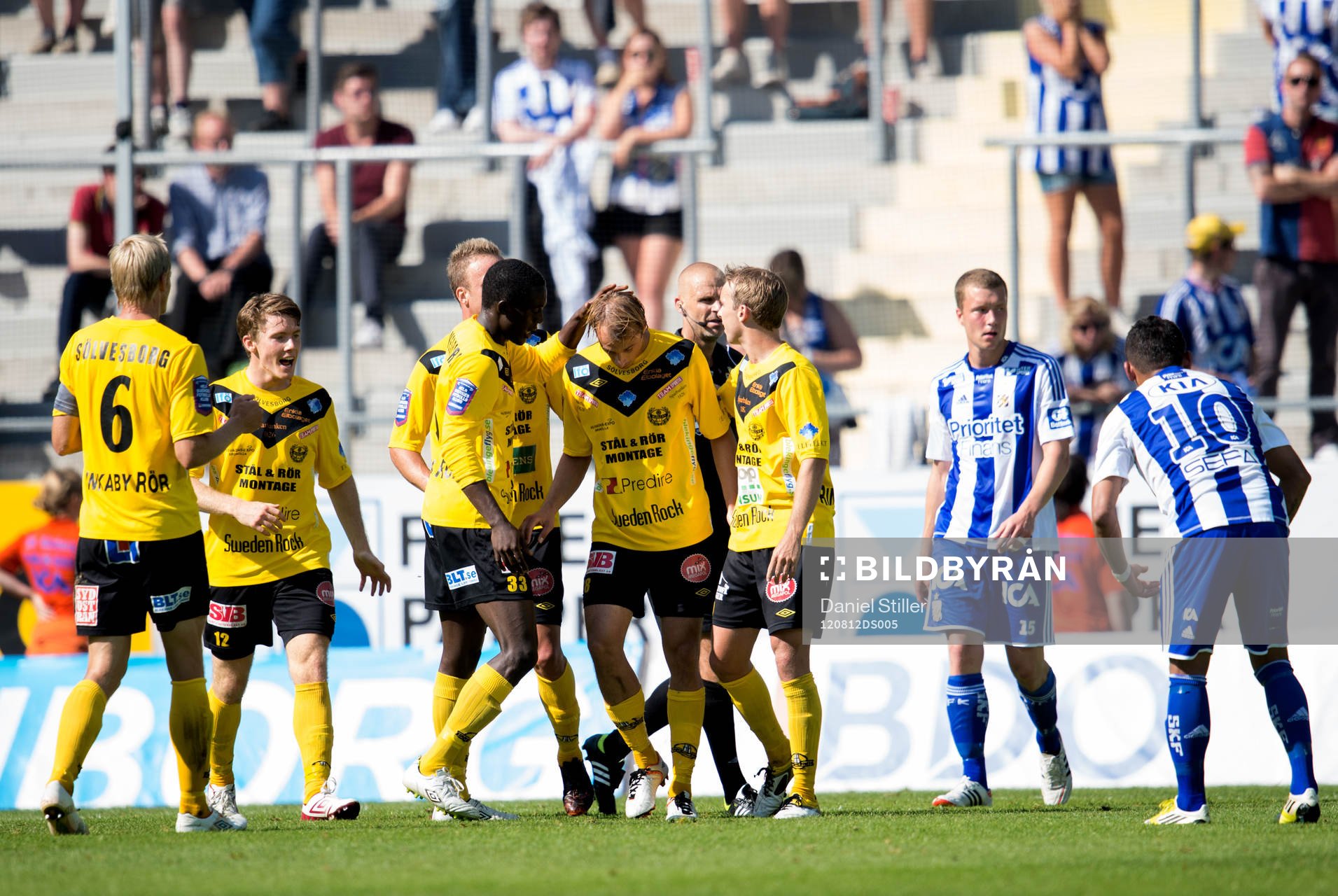 Pär Ericsson, Mjällby, gör 1-1 men jublar inte