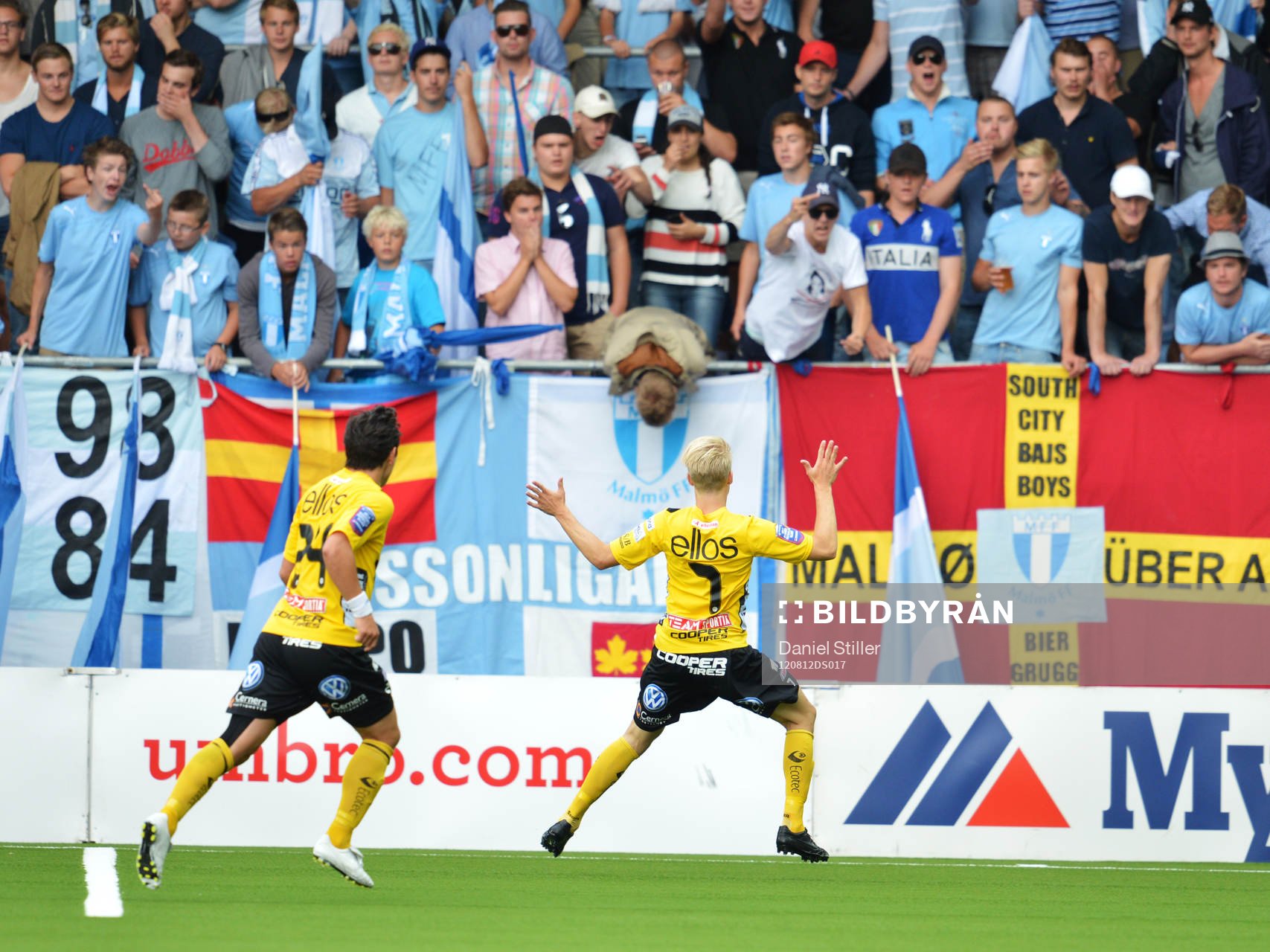Johan Larsson gör 1-0 för Elfsborg, glädje, jubel