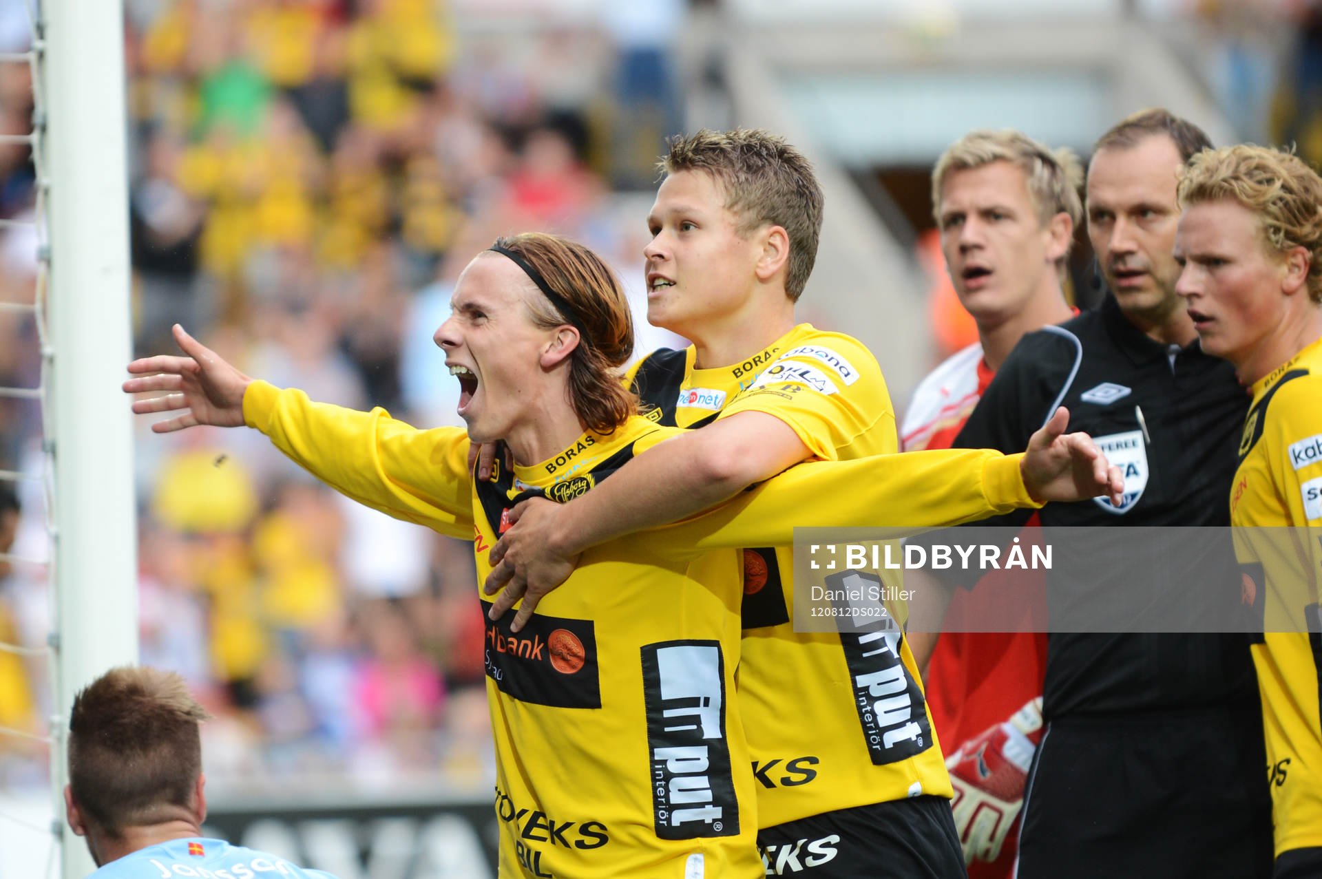 Niklas Hult gör 3-1 till Elfsborg, jubel