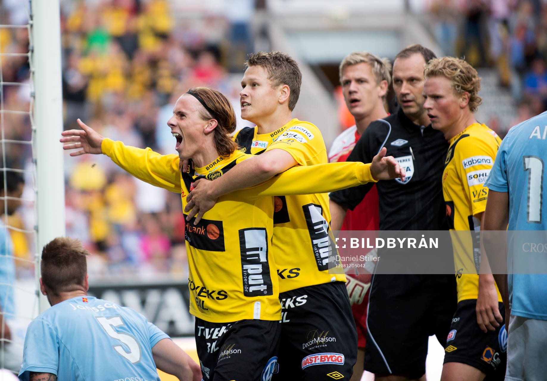 Niklas Hult, Elfsborg, gör 3-1, jubel