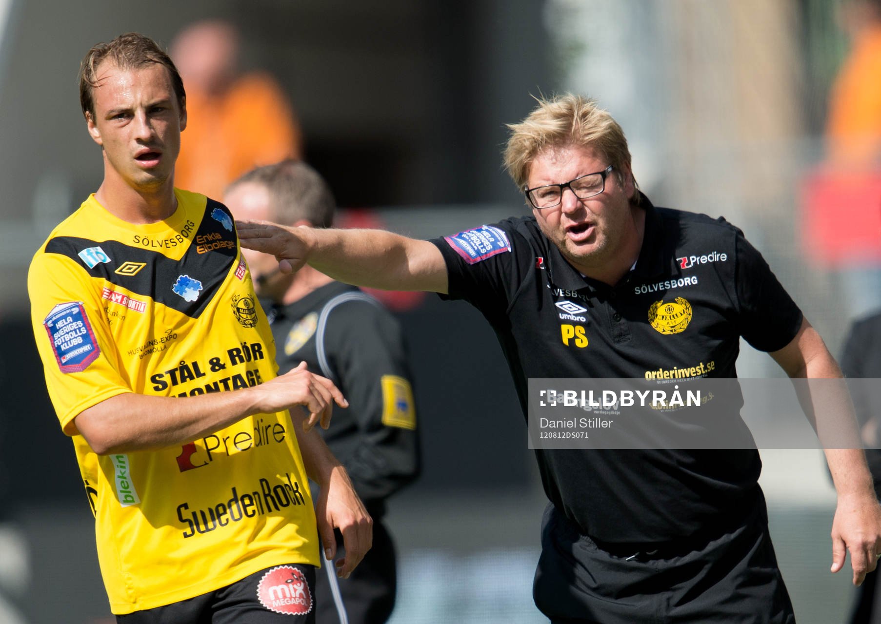 Pär Ericsson, Peter Swärdh, tränare Mjällby