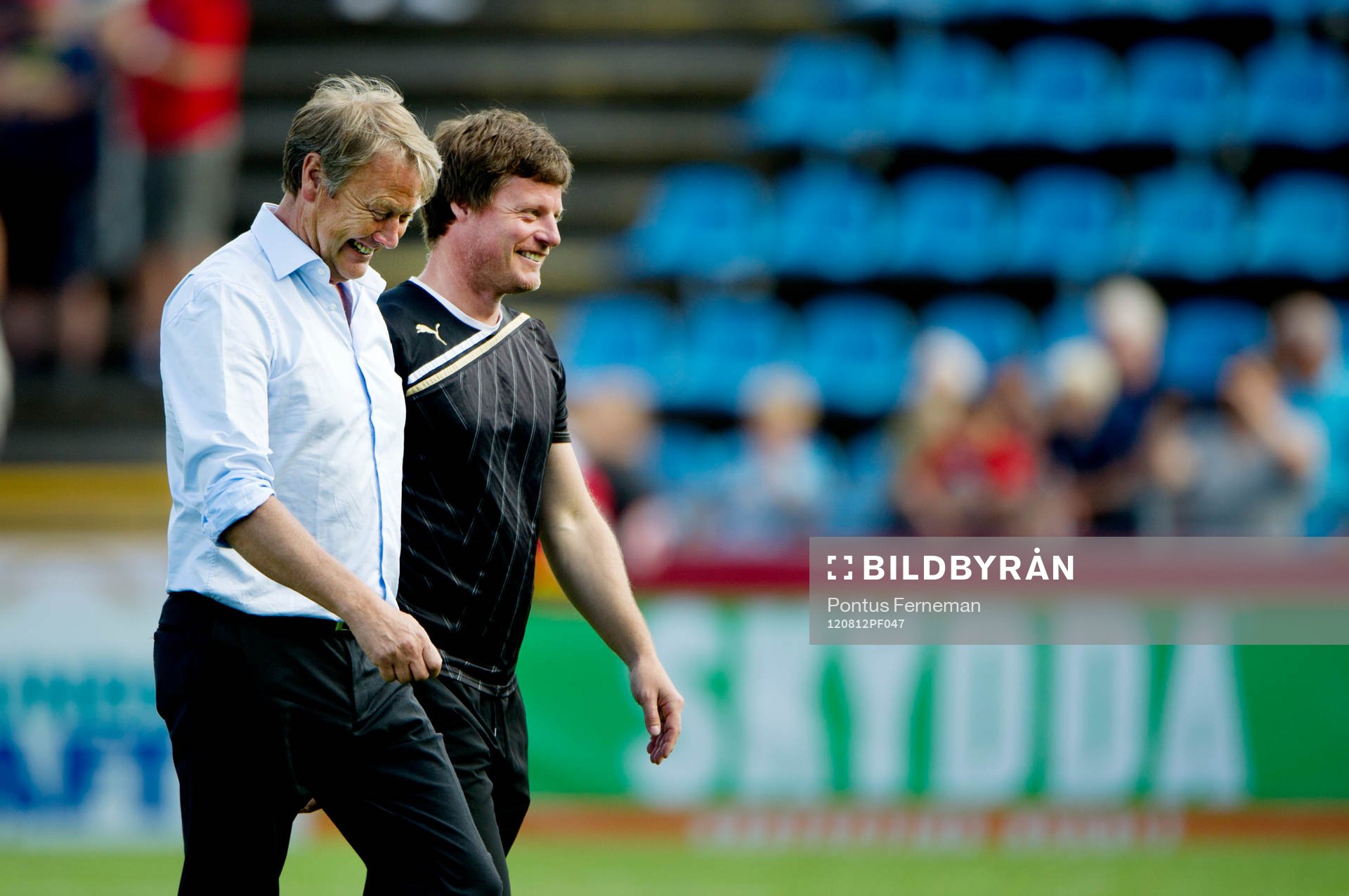 Åge Hareide, tränare , Helsingborg och Stefan Schwarz,