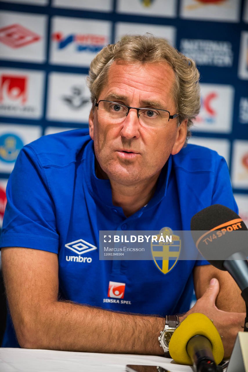 Presskonferens med Erik Hamrén, förbundskapten