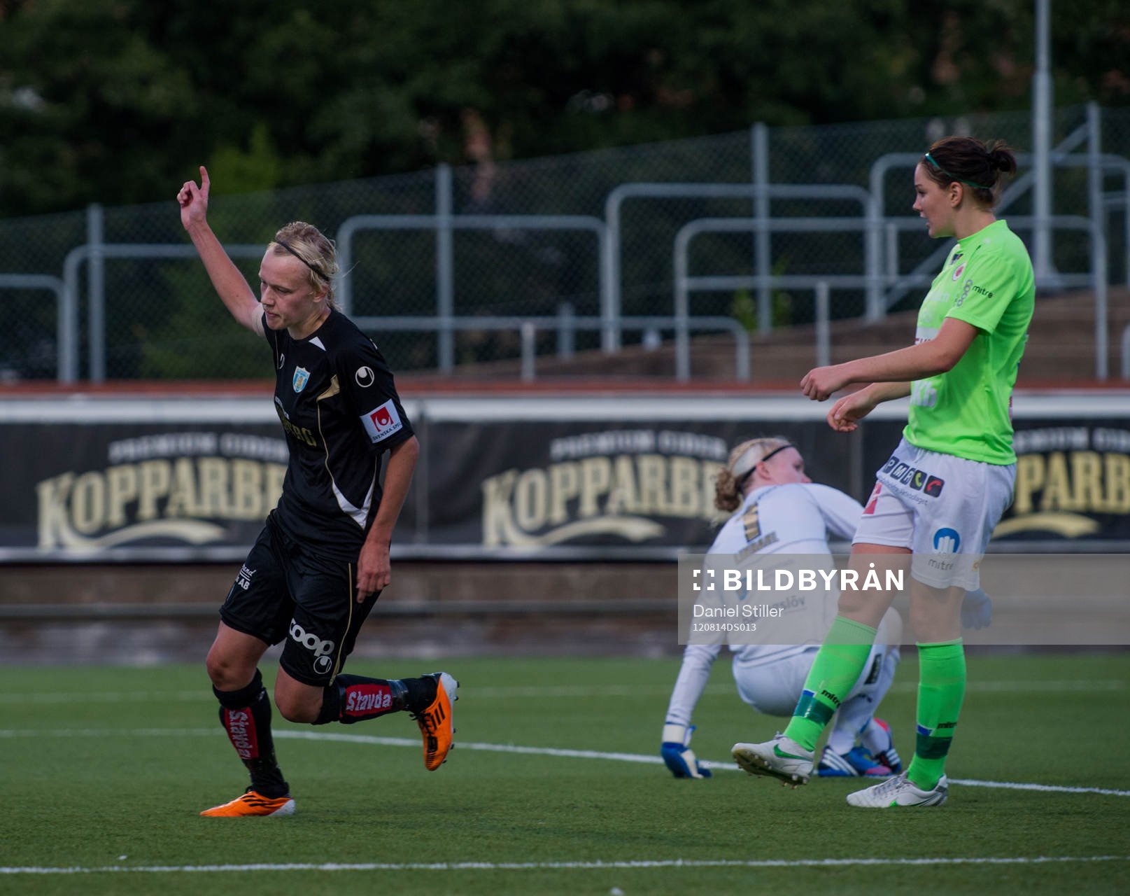 Linnea Liljegärd, Göteborg, gör 3-0, jubel