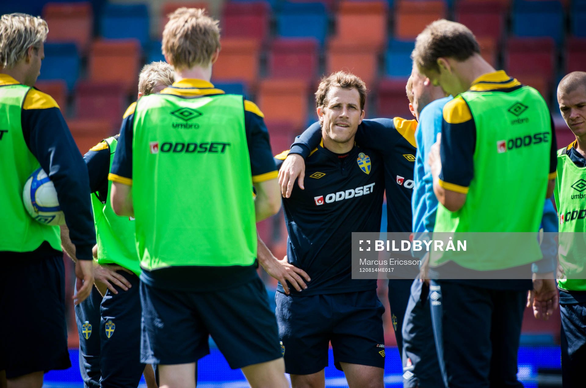 Sverige träning på Råsunda. Tobias Hysén inkallad