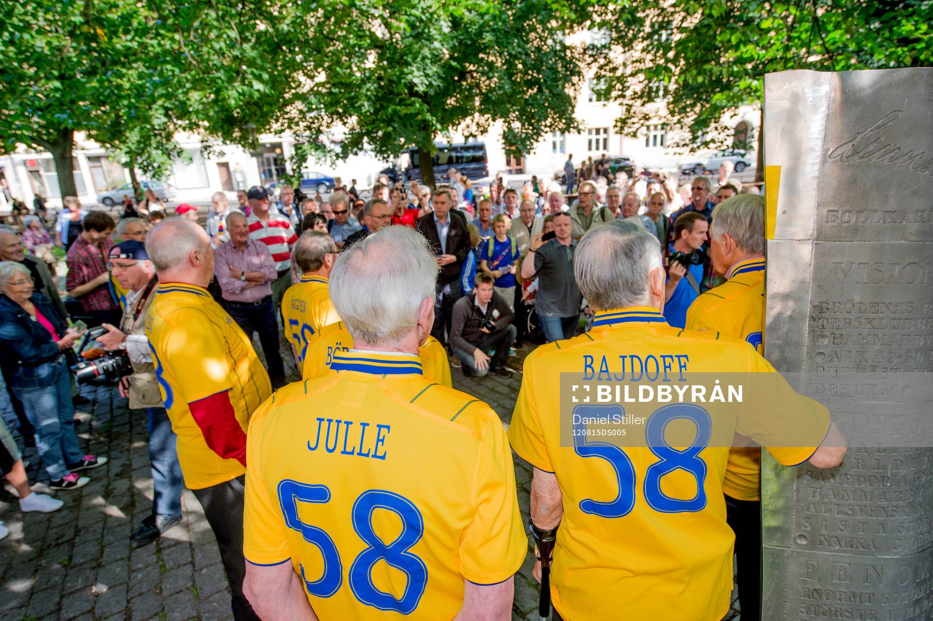 Några av de svenska spelarna, Julle, Åke Bajdoff