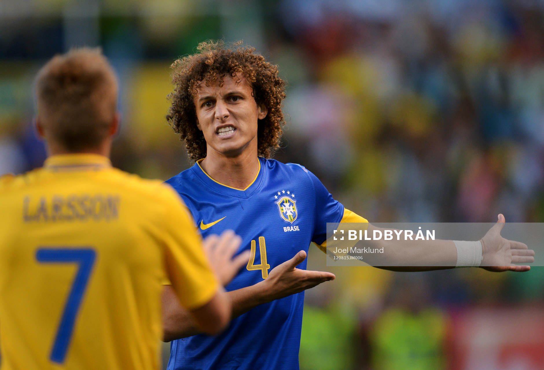 Sebastian Larsson, Sverige, David Luiz, Brasilien