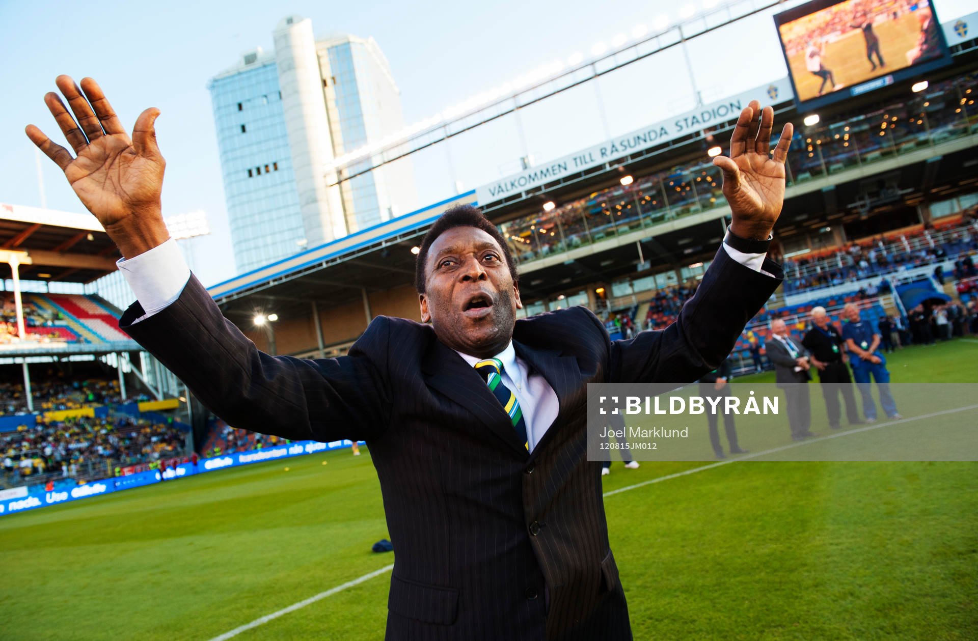Pelé hyllades innan matchstart