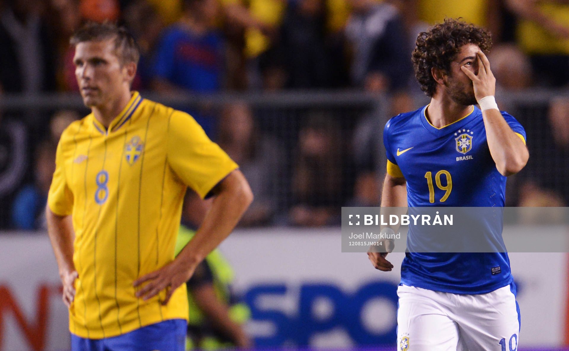 Anders Svensson, Sverige depp, Pato, Brasilien jubel