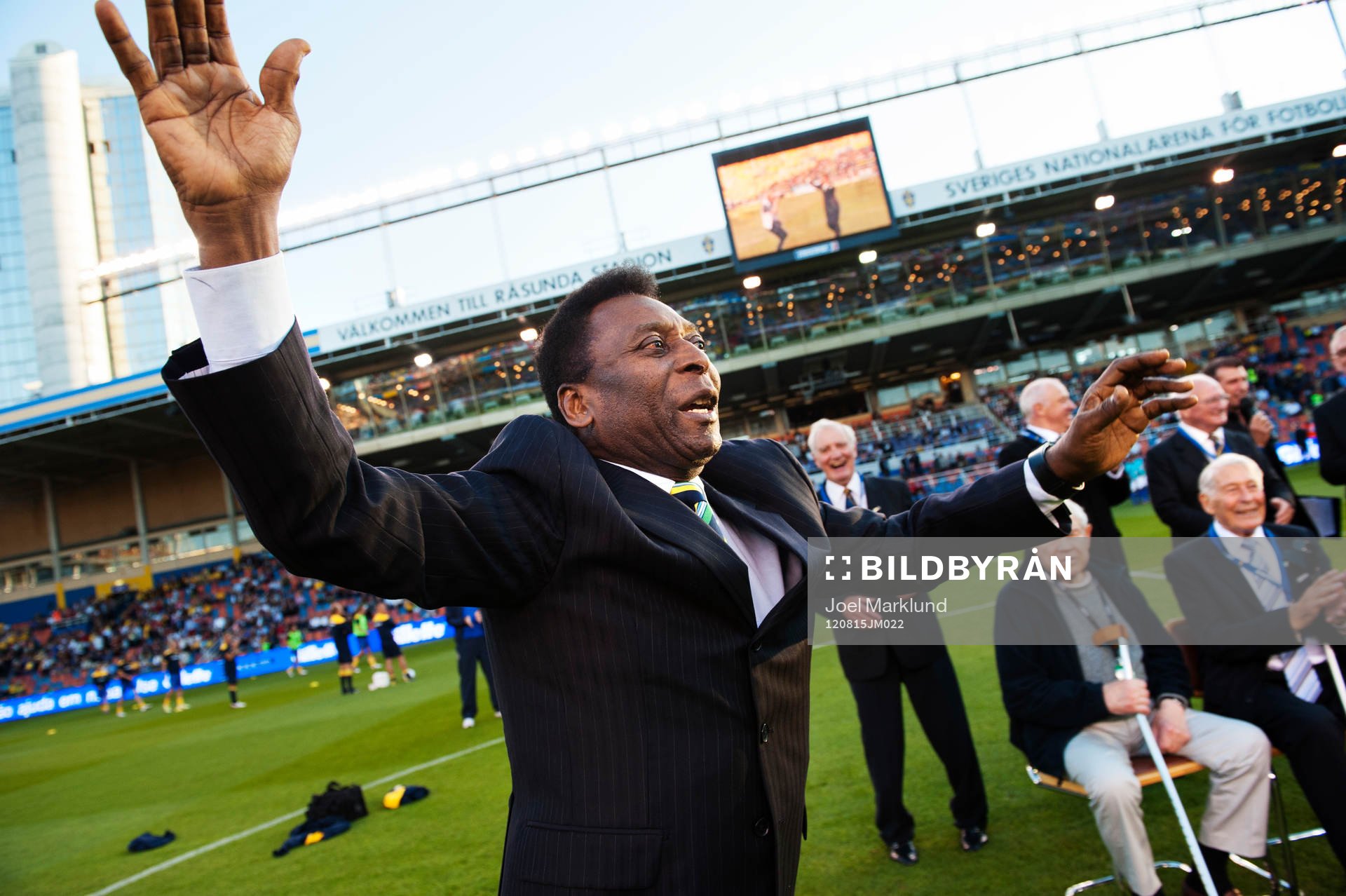 Pelé hyllades innan matchstart