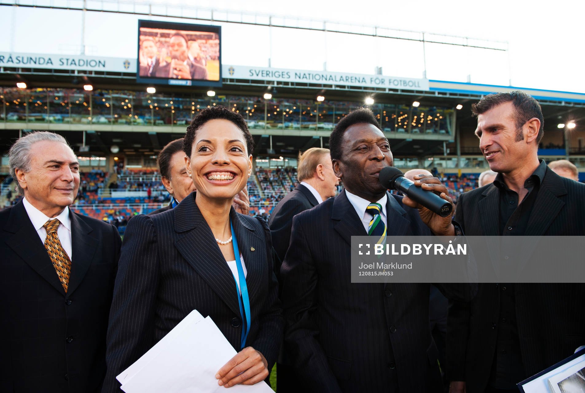 Brasilianska spelare inklusive Pelé hyllades