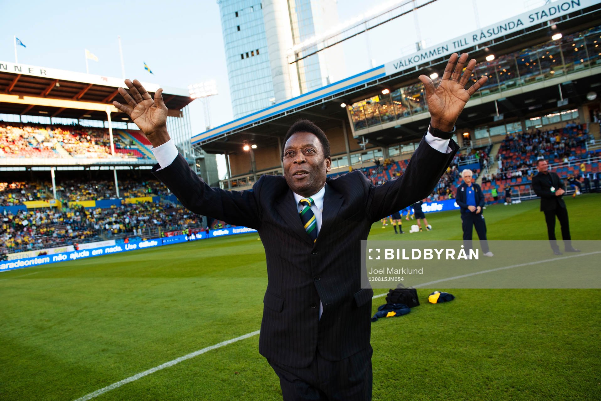 Pelé hyllades innan matchstart