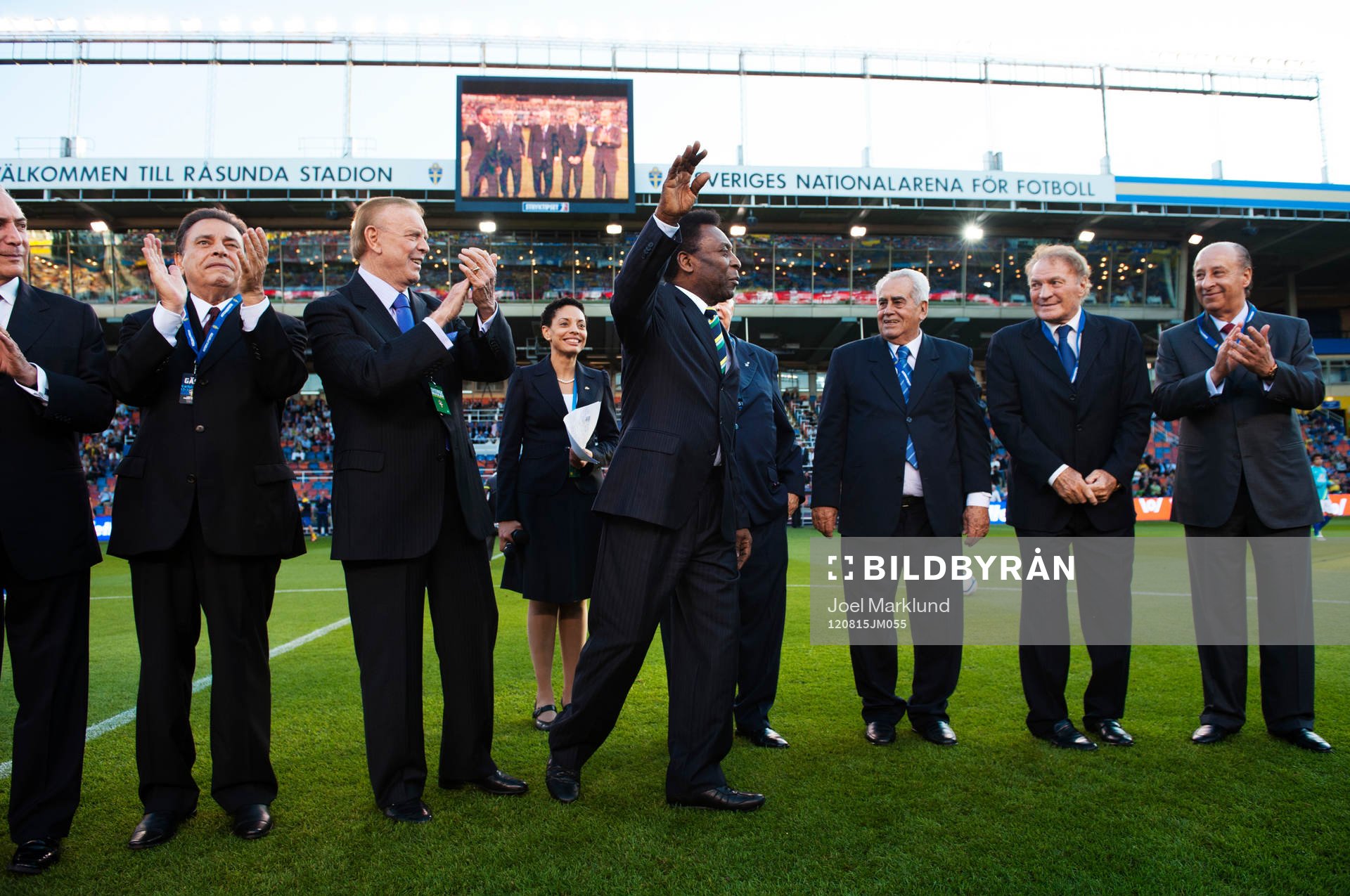 Brasilianska spelare inklusive Pelé hyllades