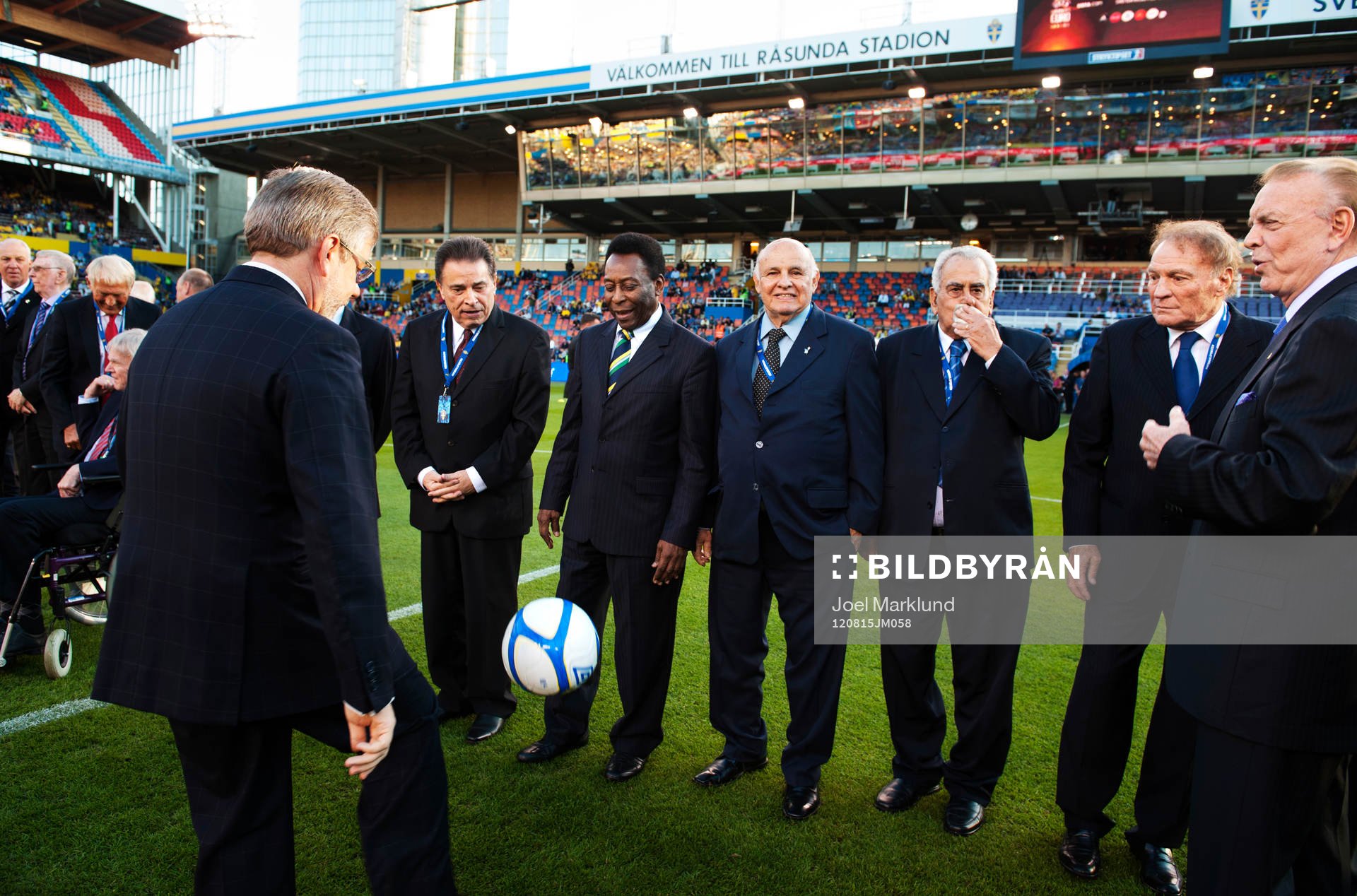 Brasilianska spelare inklusive Pelé hyllades