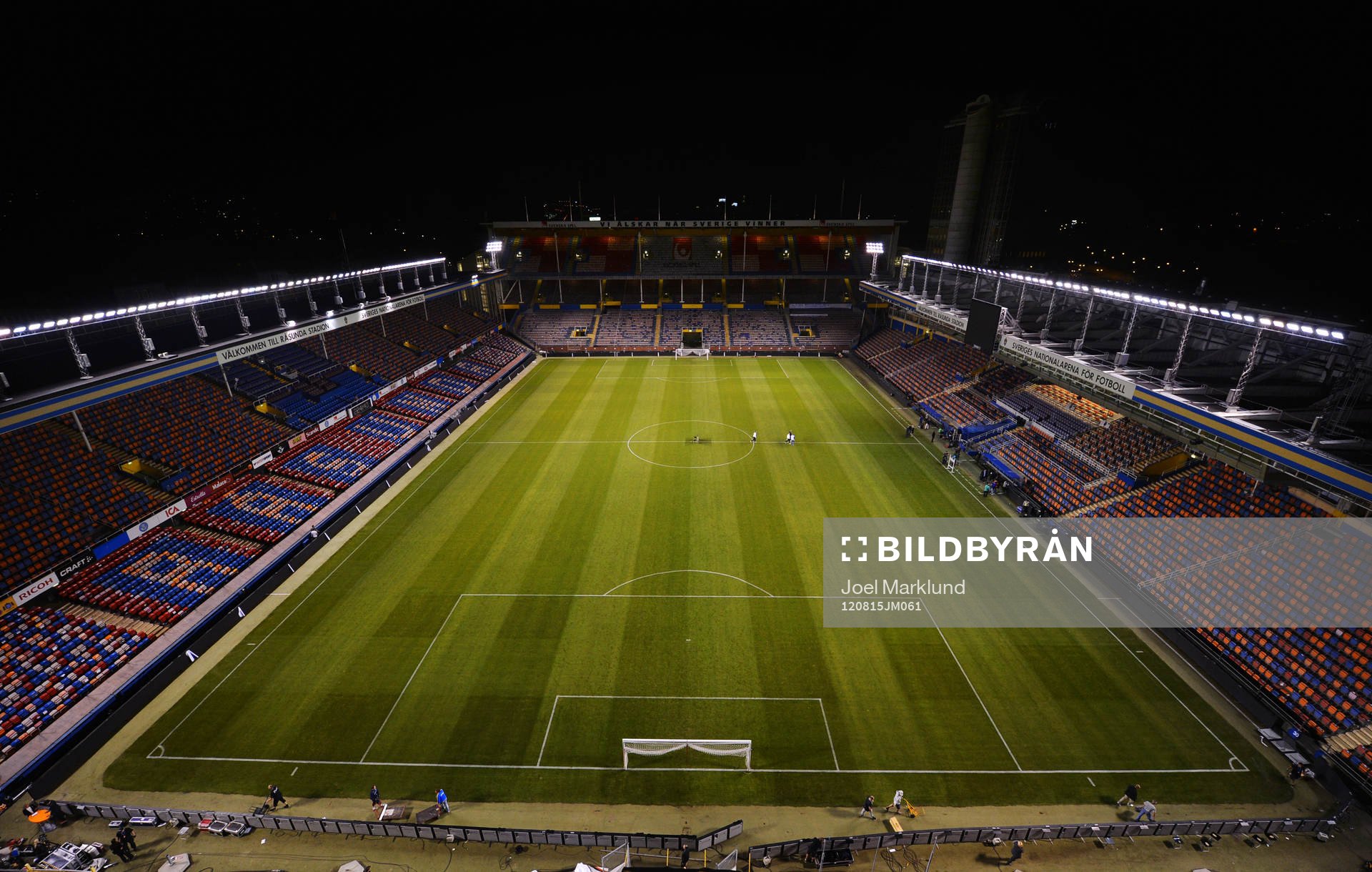 Översiktsbild över Råsunda stadion