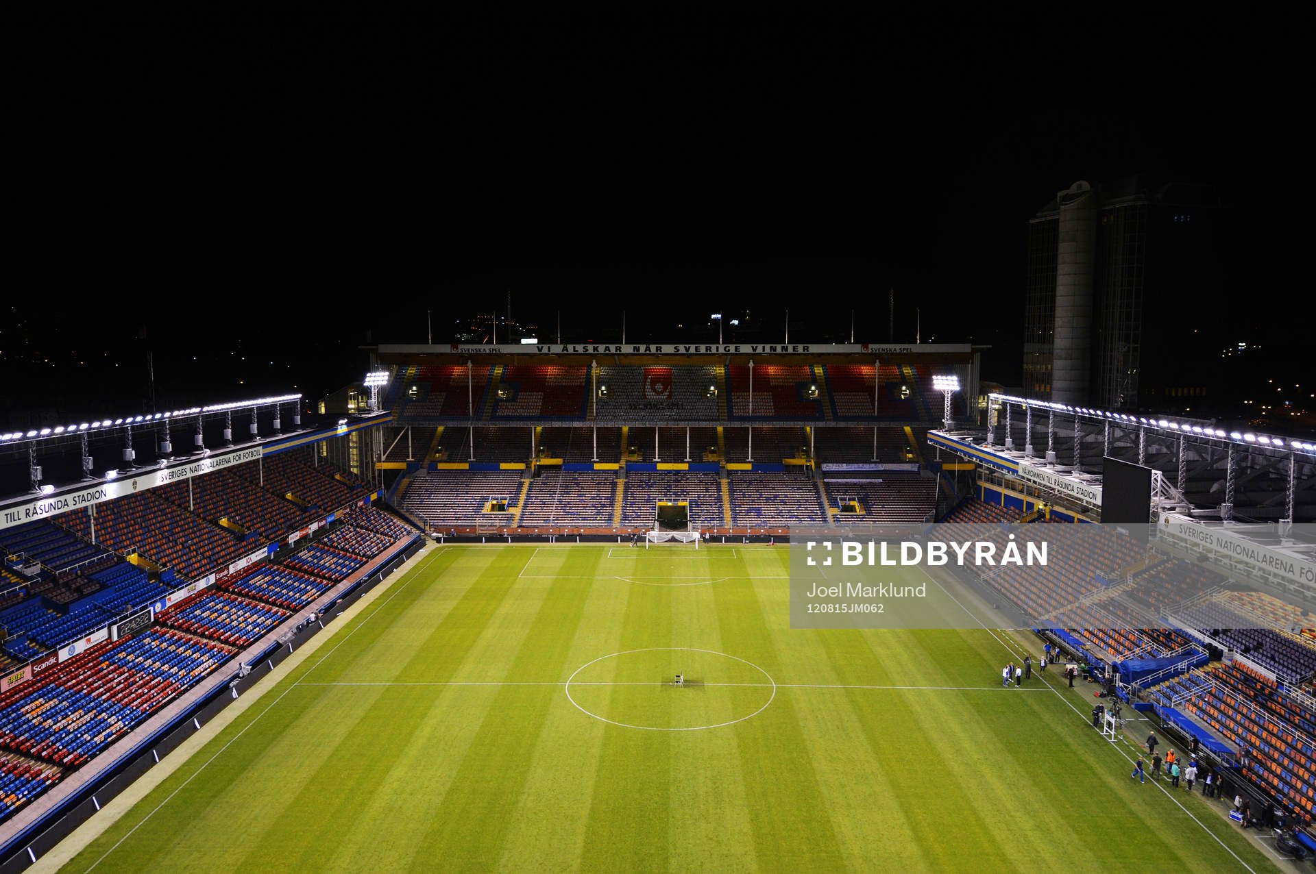 Översiktsbild över Råsunda stadion