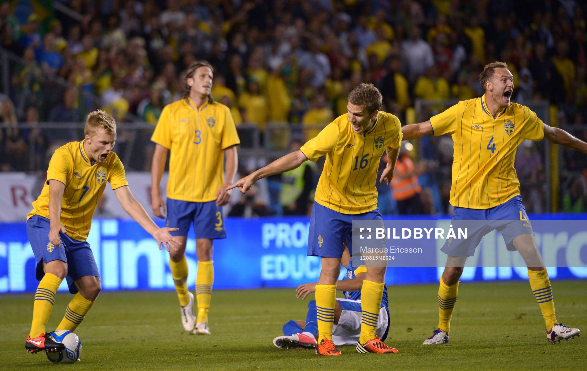 Sebastian Larsson,  Pontus Wernbloom, Andreas Granqvist,