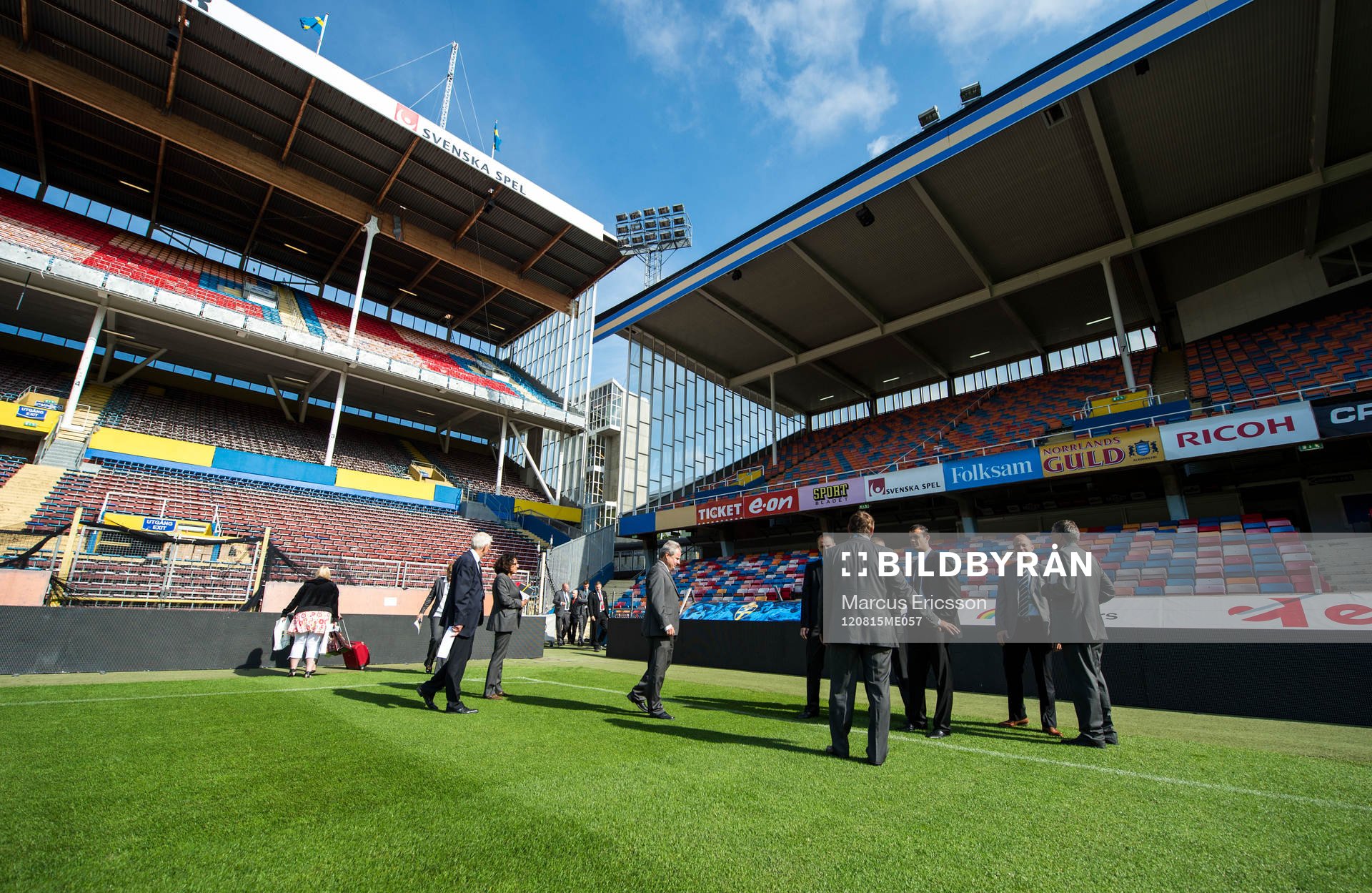 Dokumentation av sista landskampen på Råsunda