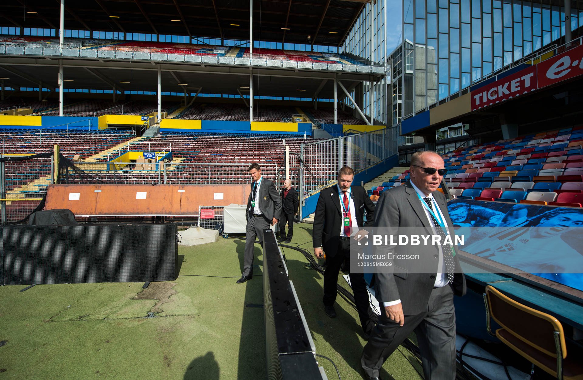Dokumentation av sista landskampen på Råsunda