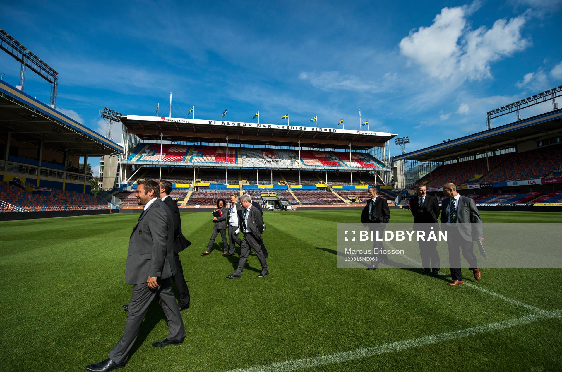 Dokumentation av sista landskampen på Råsunda