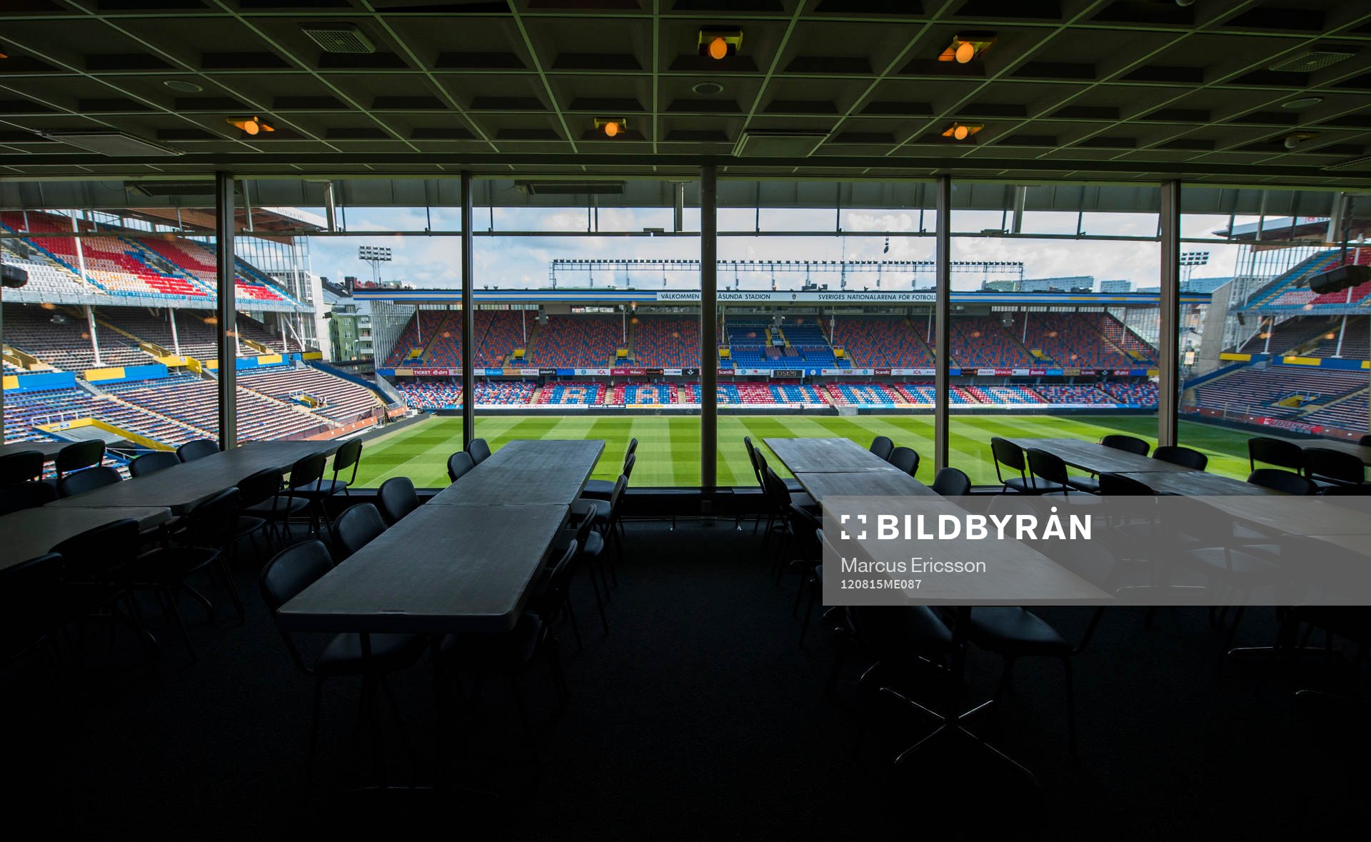 Dokumentation av sista landskampen på Råsunda