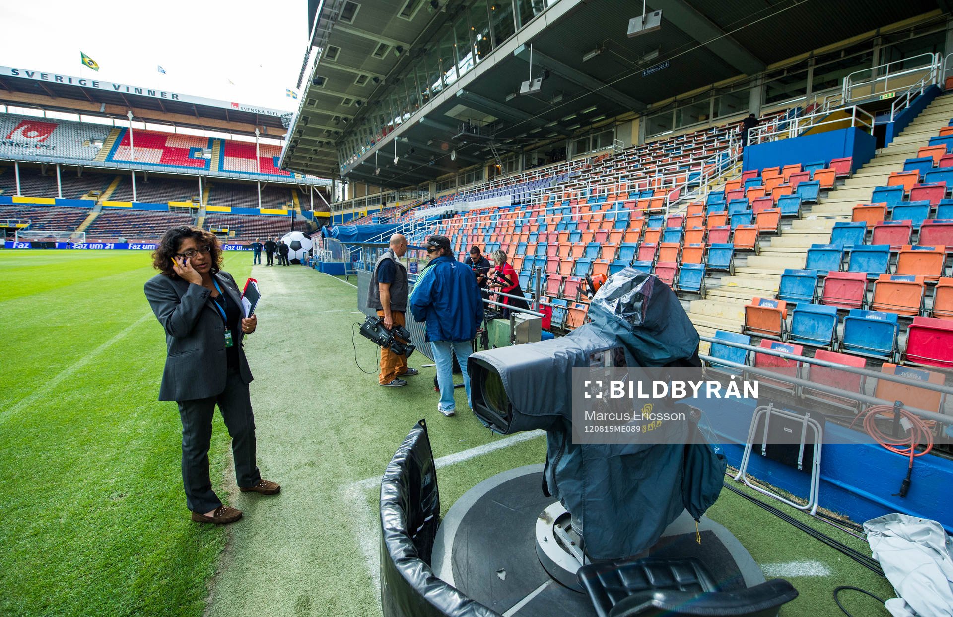 Dokumentation av sista landskampen på Råsunda
