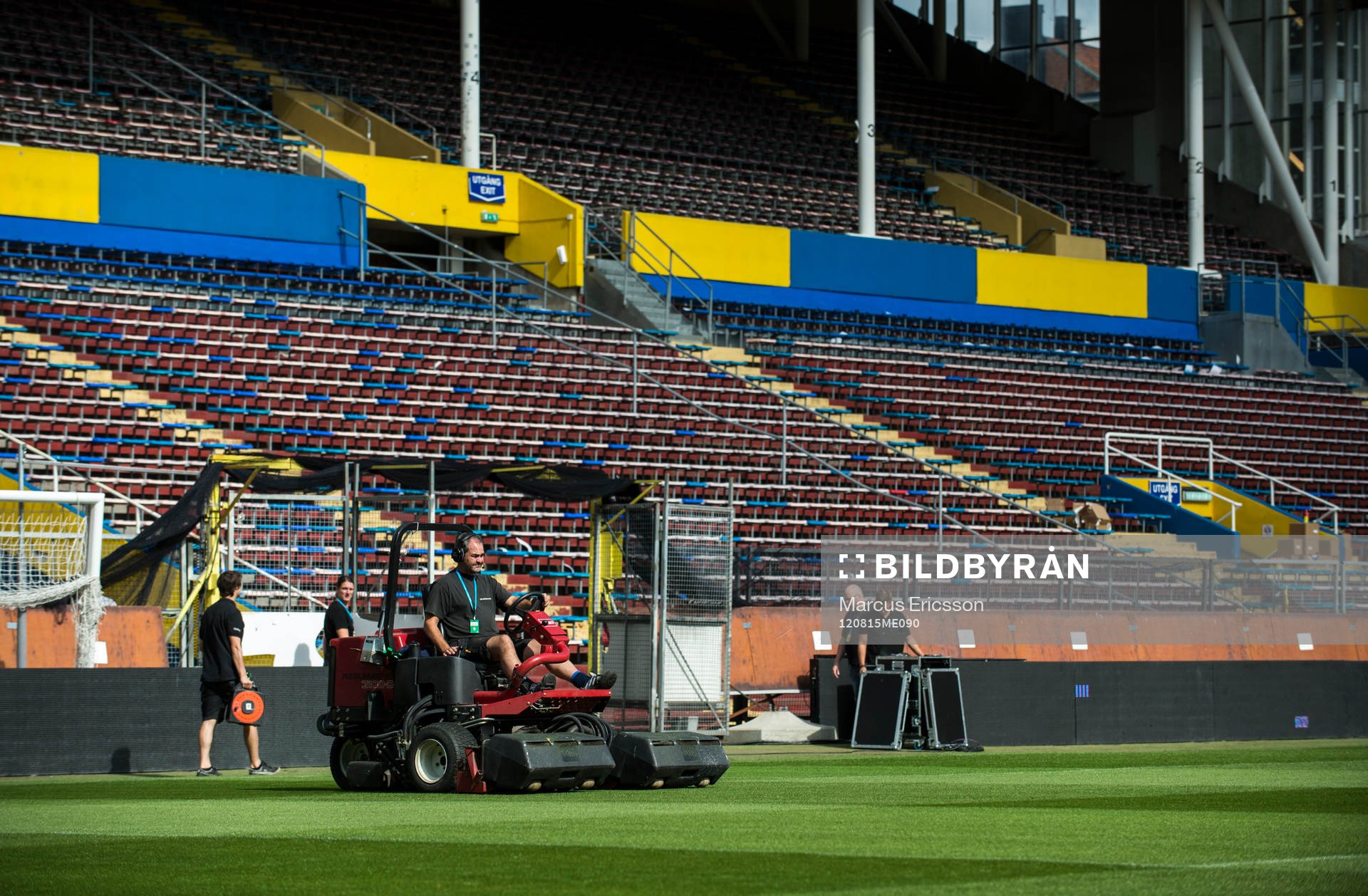 Dokumentation av sista landskampen på Råsunda