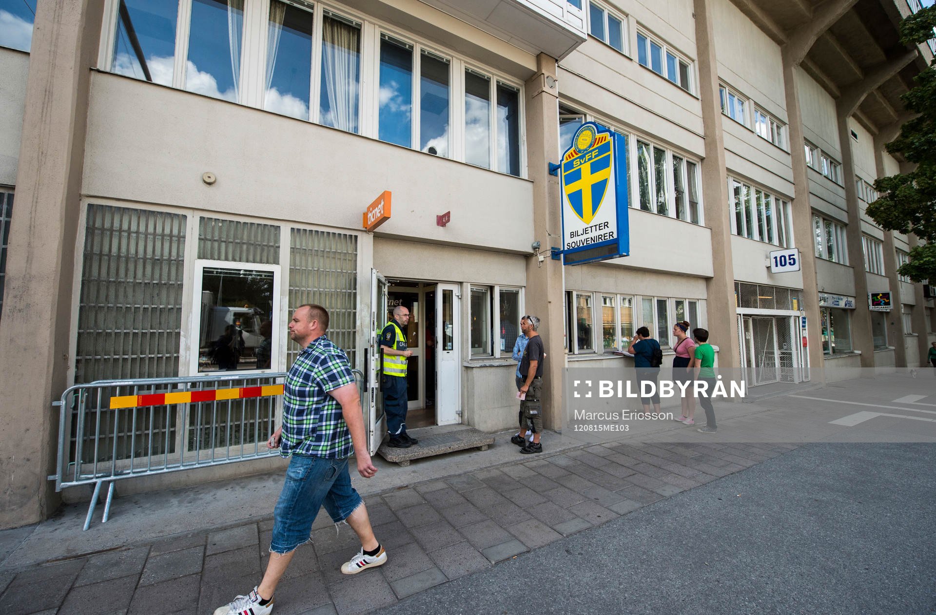 Dokumentation av sista landskampen på Råsunda