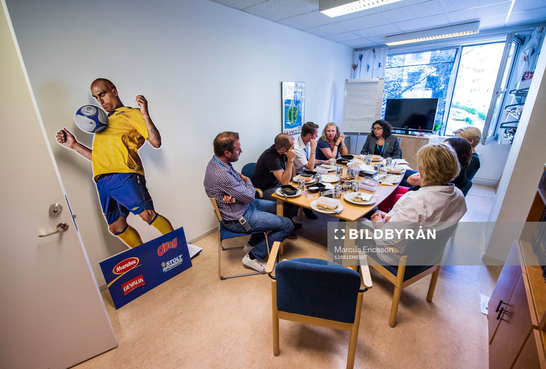 Dokumentation av sista landskampen på Råsunda