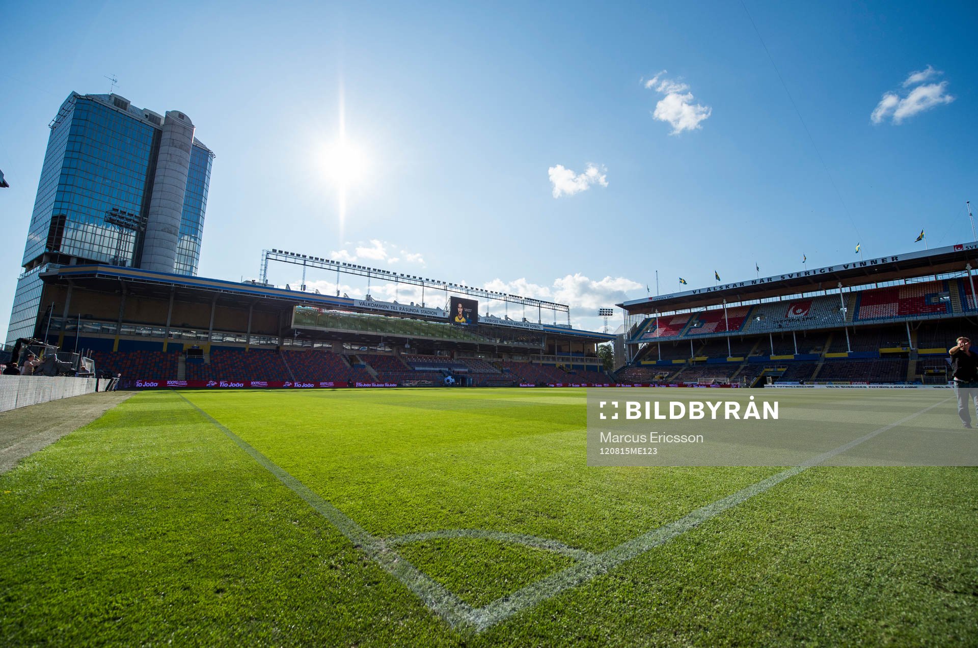 Dokumentation av sista landskampen på Råsunda