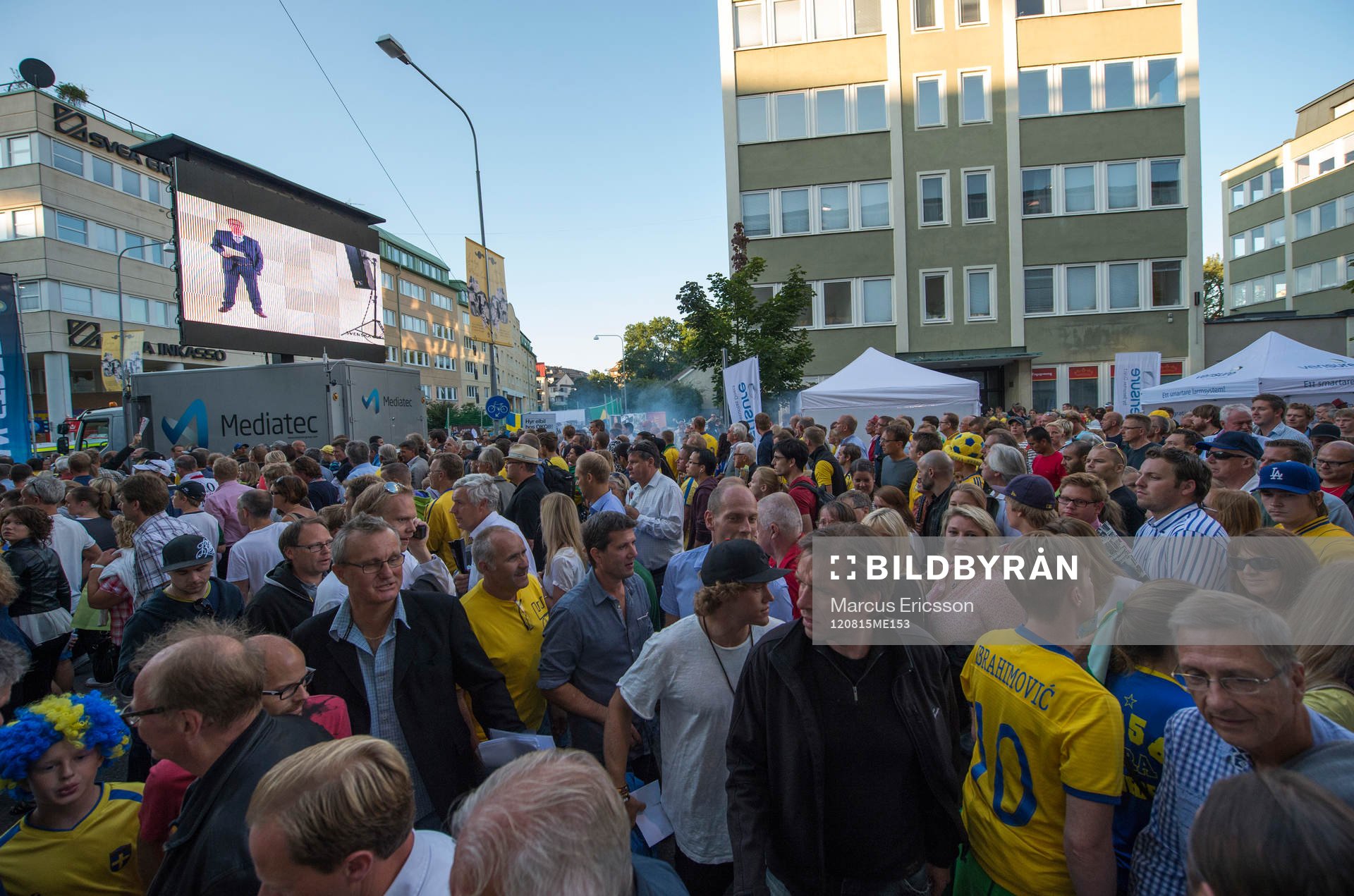 Fotboll, jubileumsmatch, Sverige - Brasilien