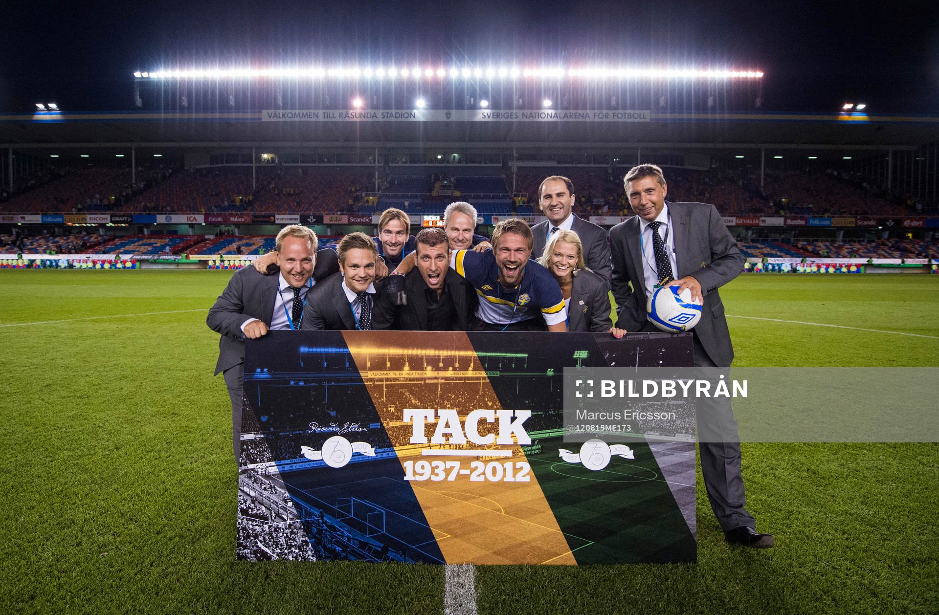 Fotboll, jubileumsmatch, Sverige - Brasilien