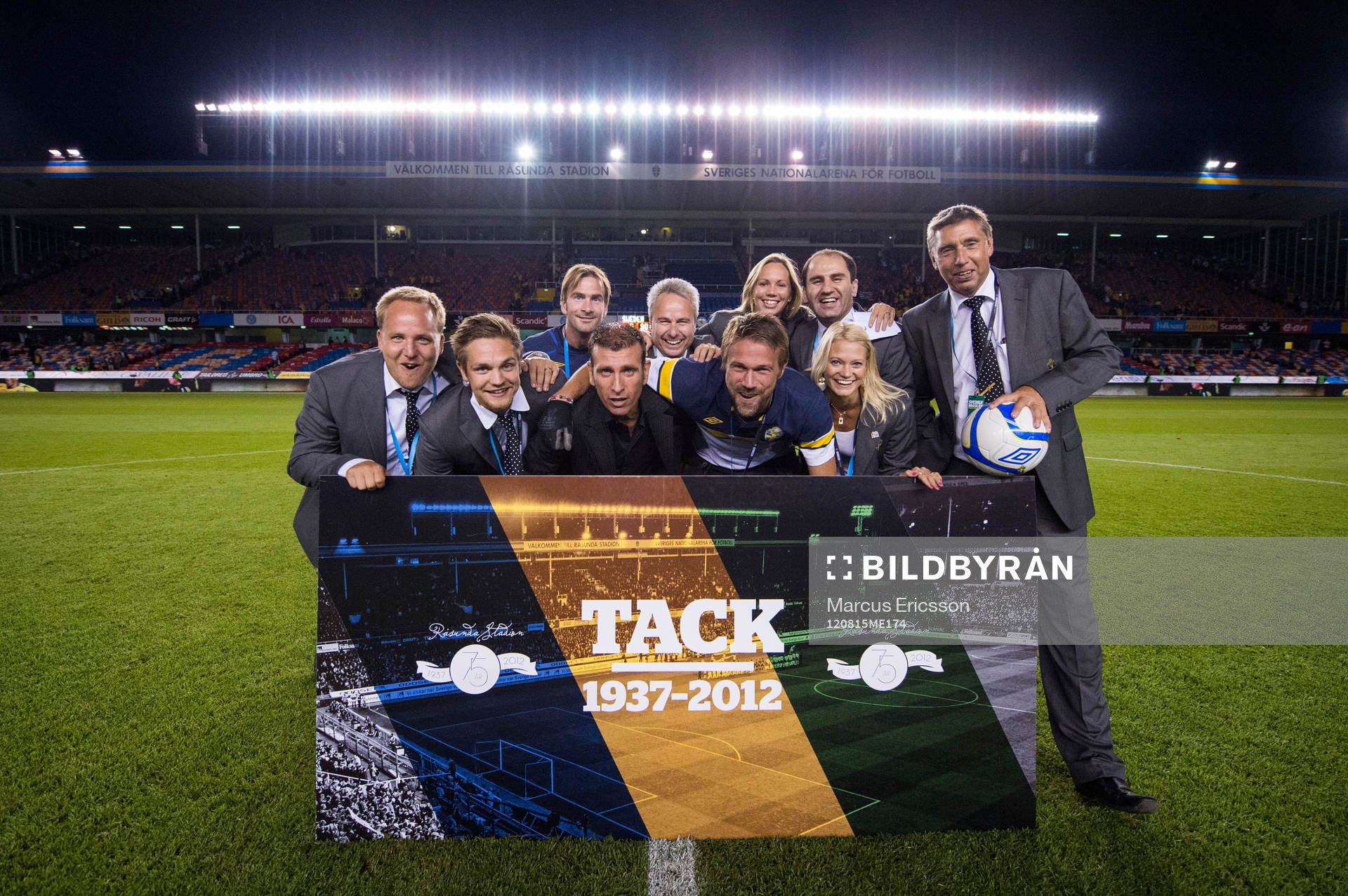 Fotboll, jubileumsmatch, Sverige - Brasilien