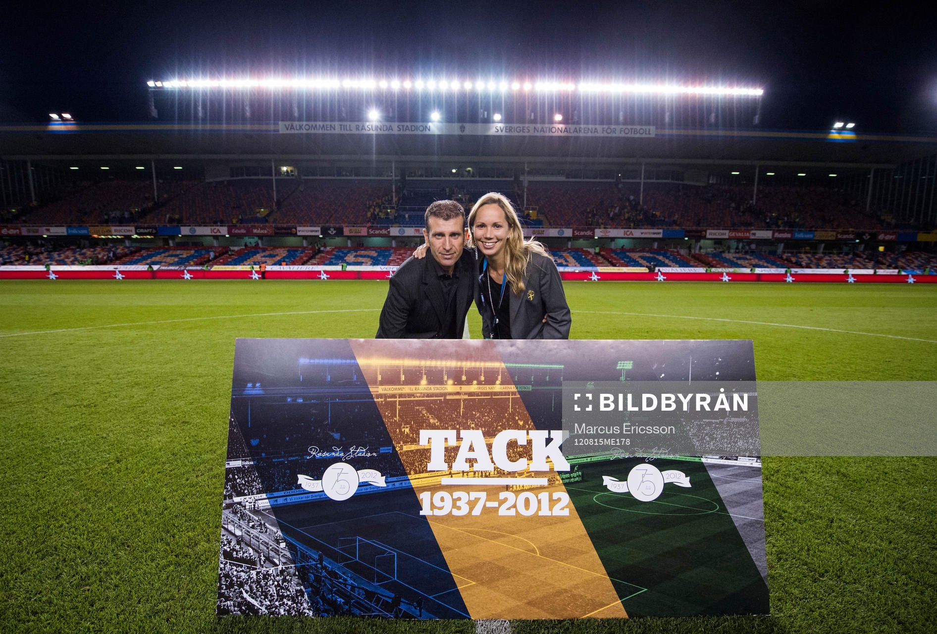 Fotboll, jubileumsmatch, Sverige - Brasilien