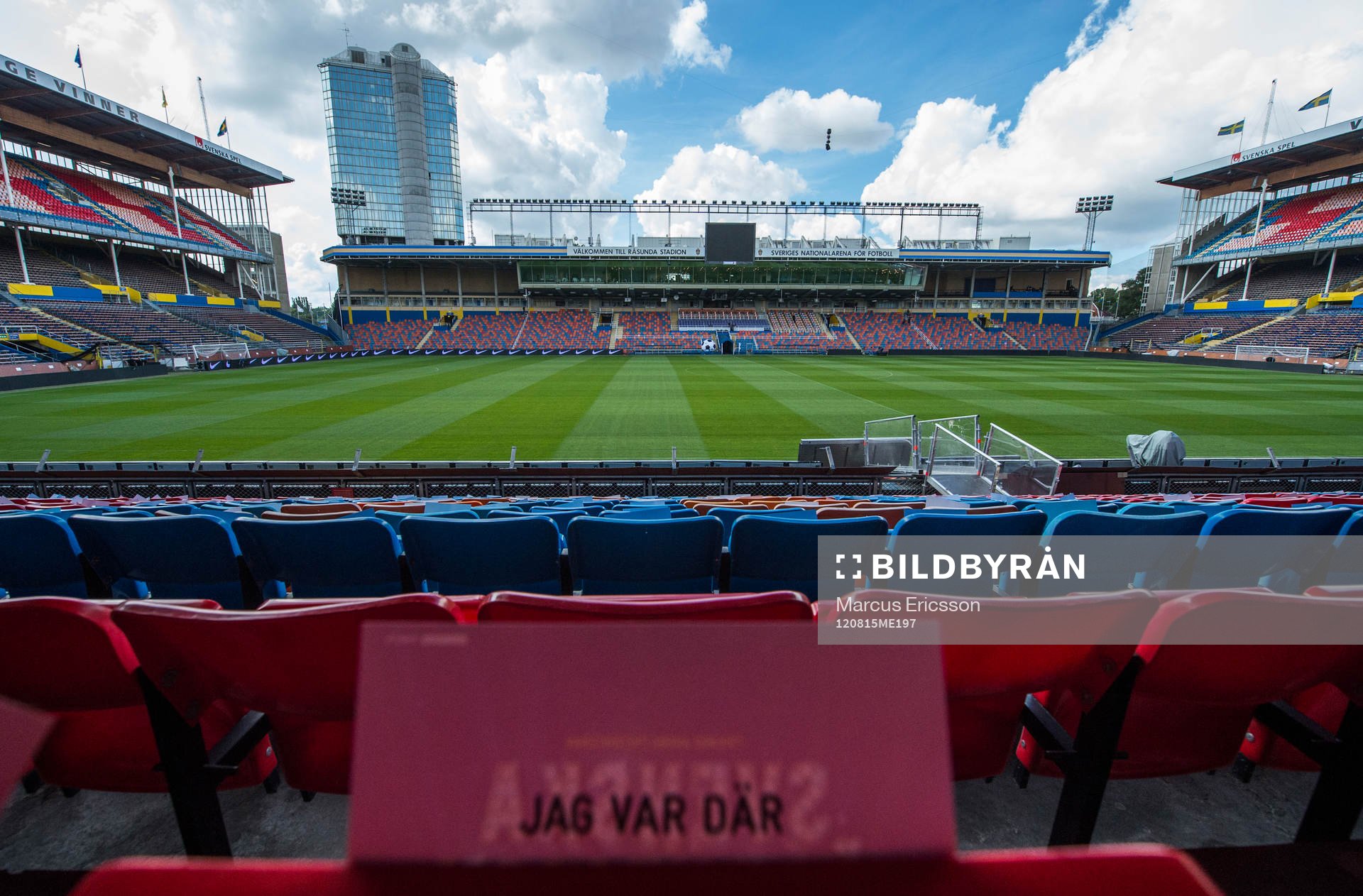 Dokumentation av sista landskampen på Råsunda