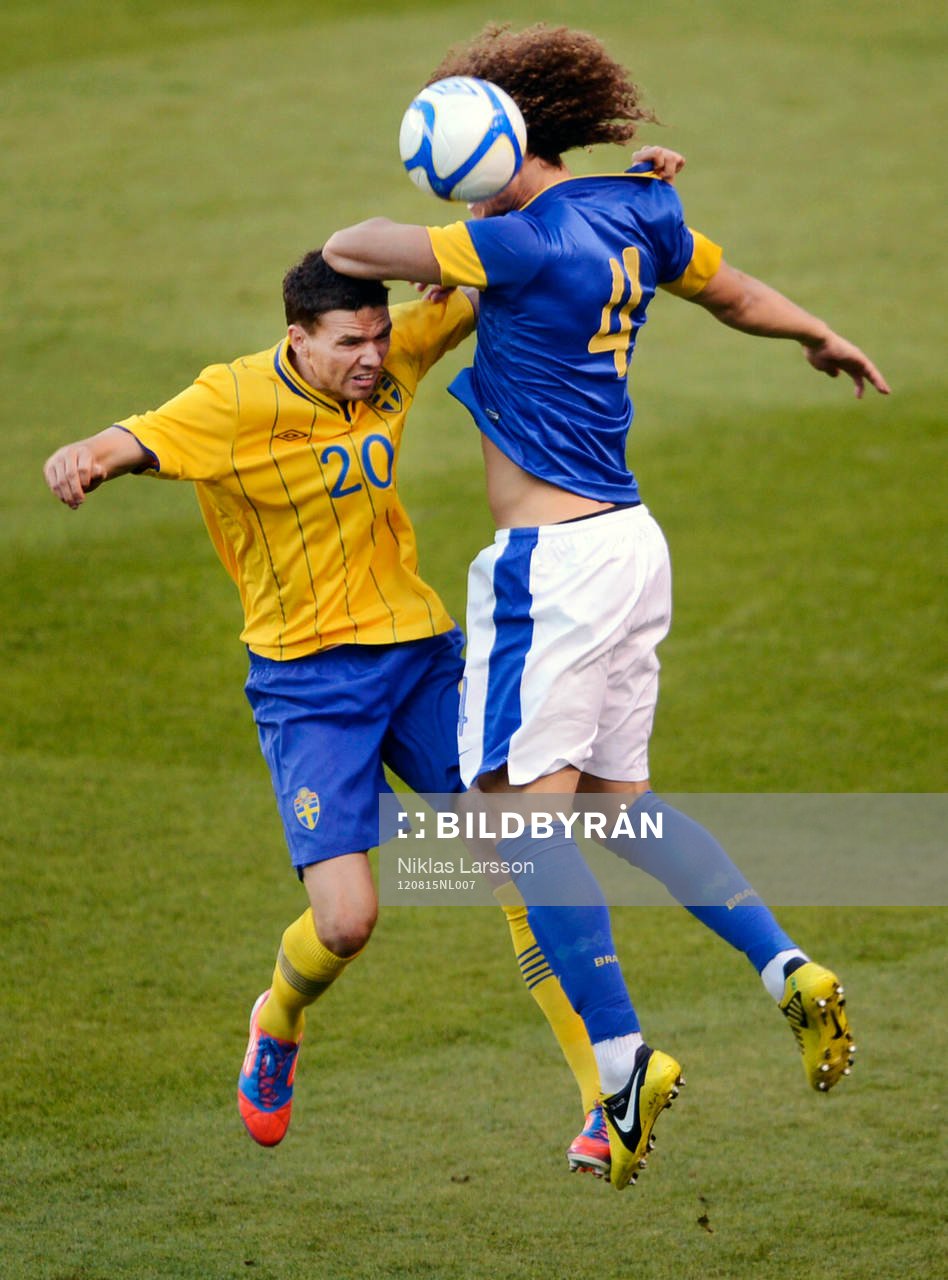Marcus Berg, Sverige, David Luiz, Brasilien