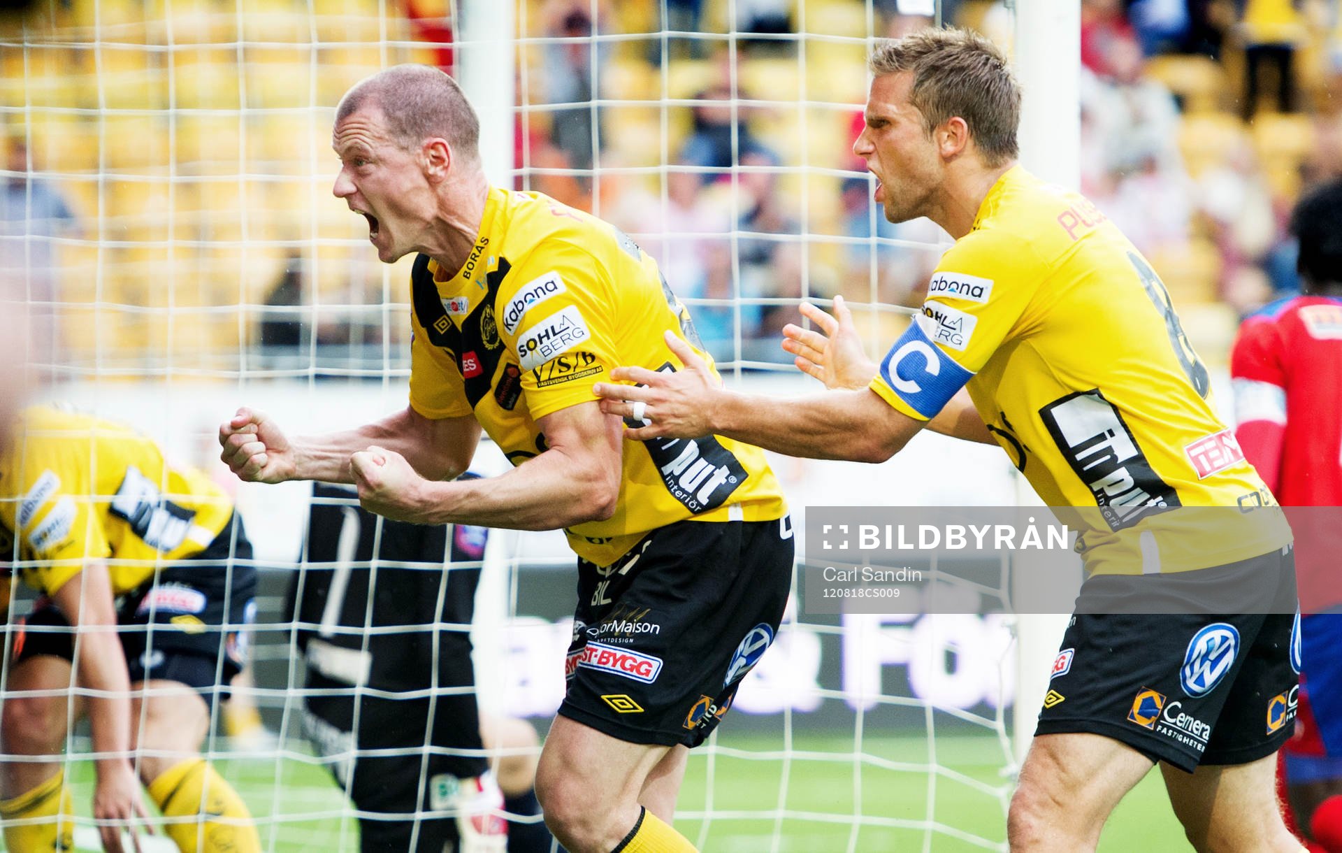 Andreas Augustsson, Anders Svensson, Elfsborg, jubel, 1-1