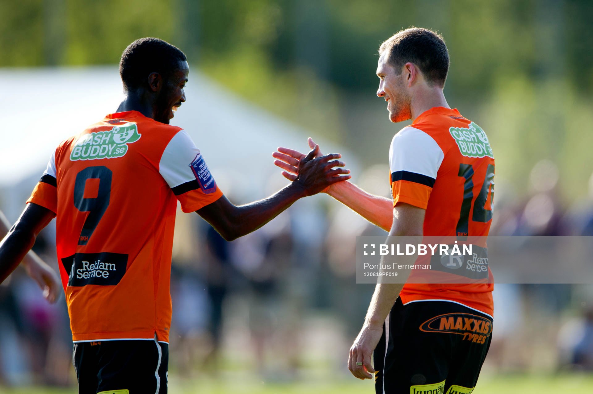  Dioh Williams, Martin Eriksson, Häcken, jubel 2-0.
© Bildbyran - 30761