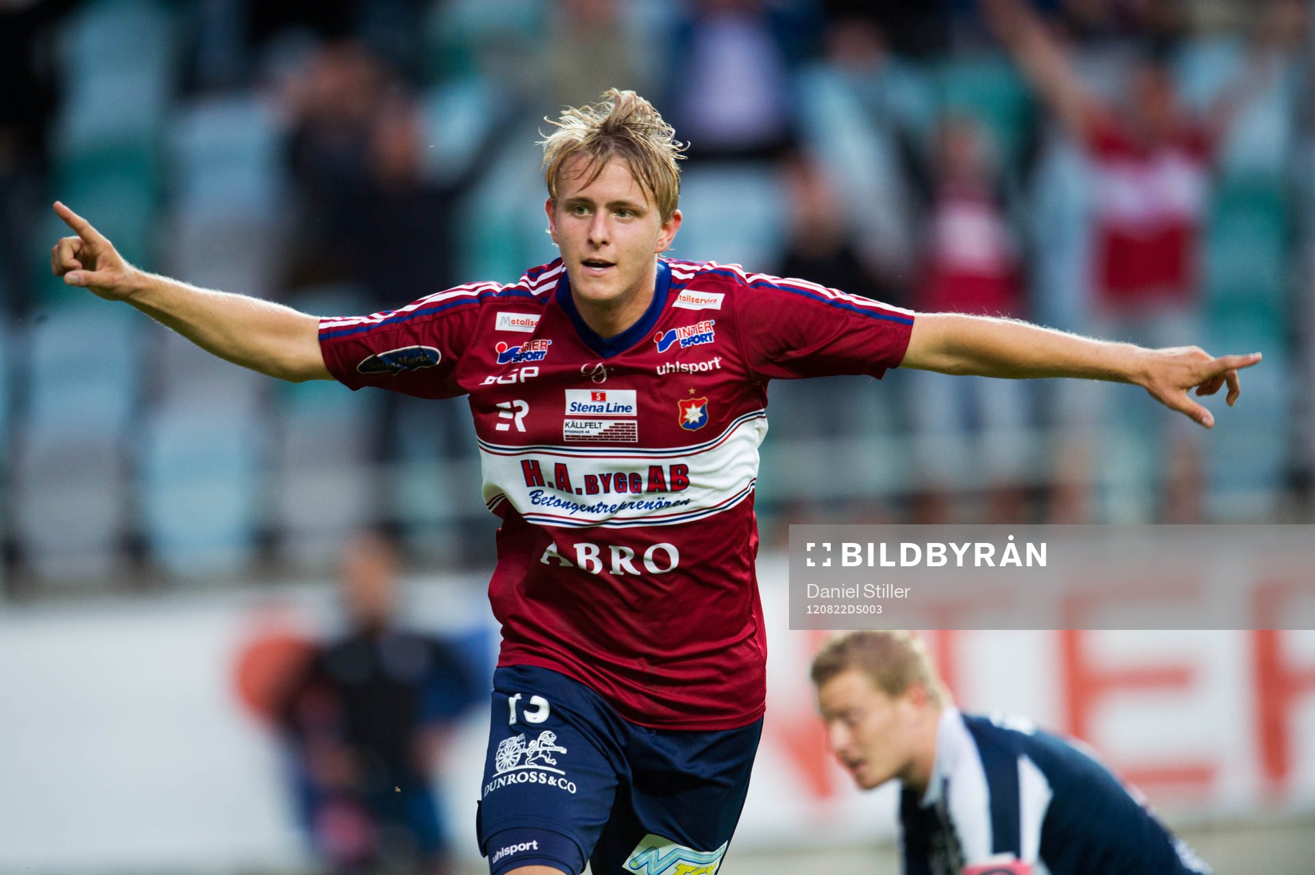 Johan Hedman, Örgryte, gör matchens enda mål, jubel