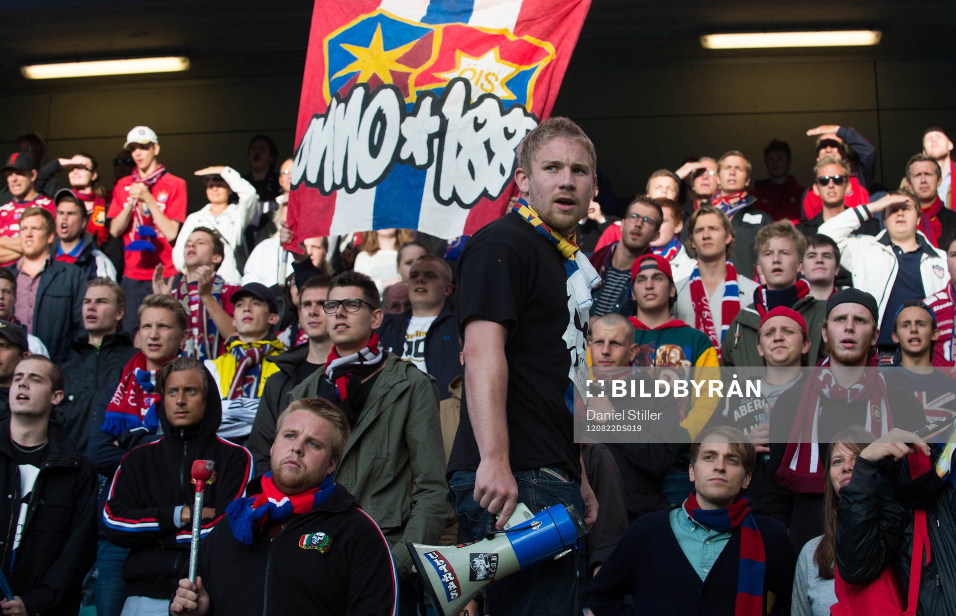 Örgrytes hejjarklack, flaggor, tifo