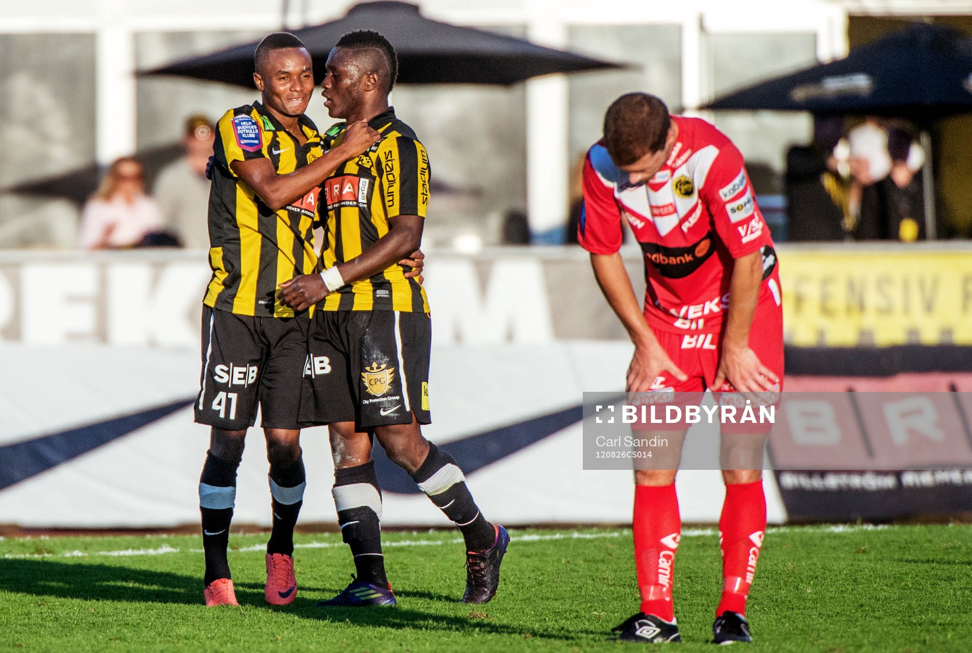 Nasiru Mohammed, Waris Majeed, Häcken, jubel