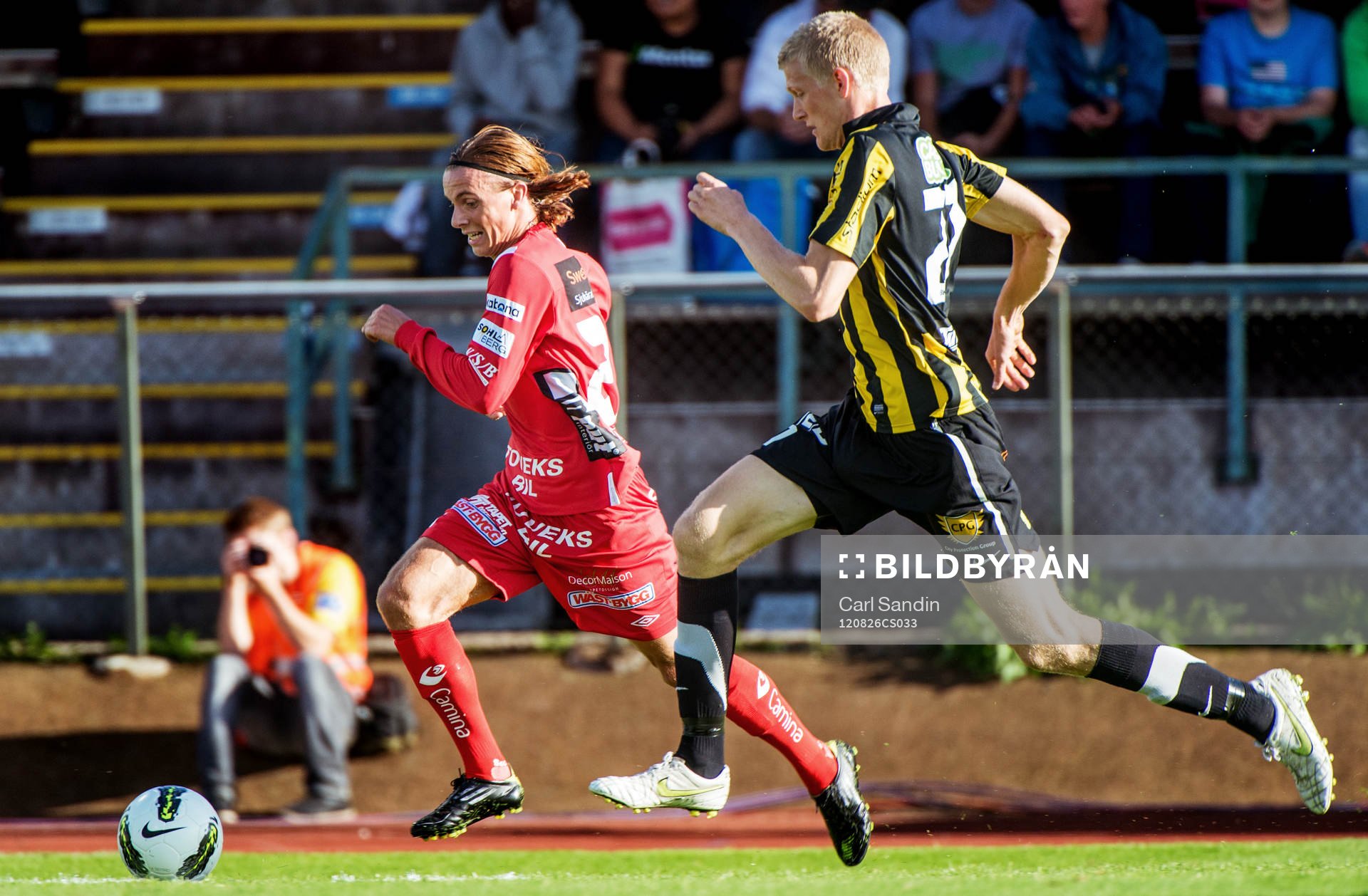 Niklas Hult, Elfsborg, jagas av Tom Söderberg, Häcken